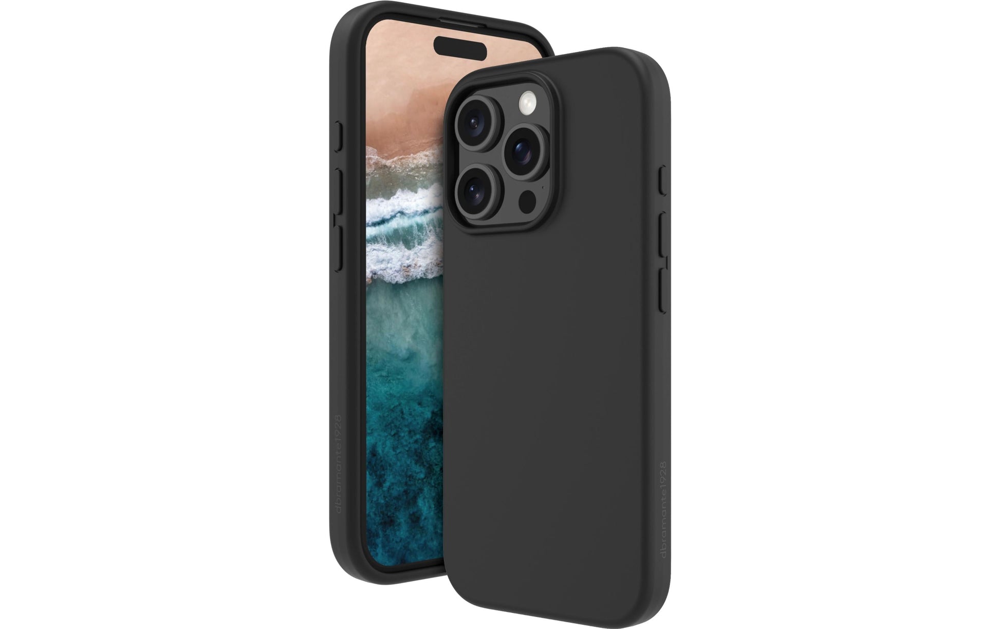 dbramante1928 Monaco Backcover – für Apple iPhone 16 Pro Max, MagSafe, Kunststoff+Silikon, Night Black