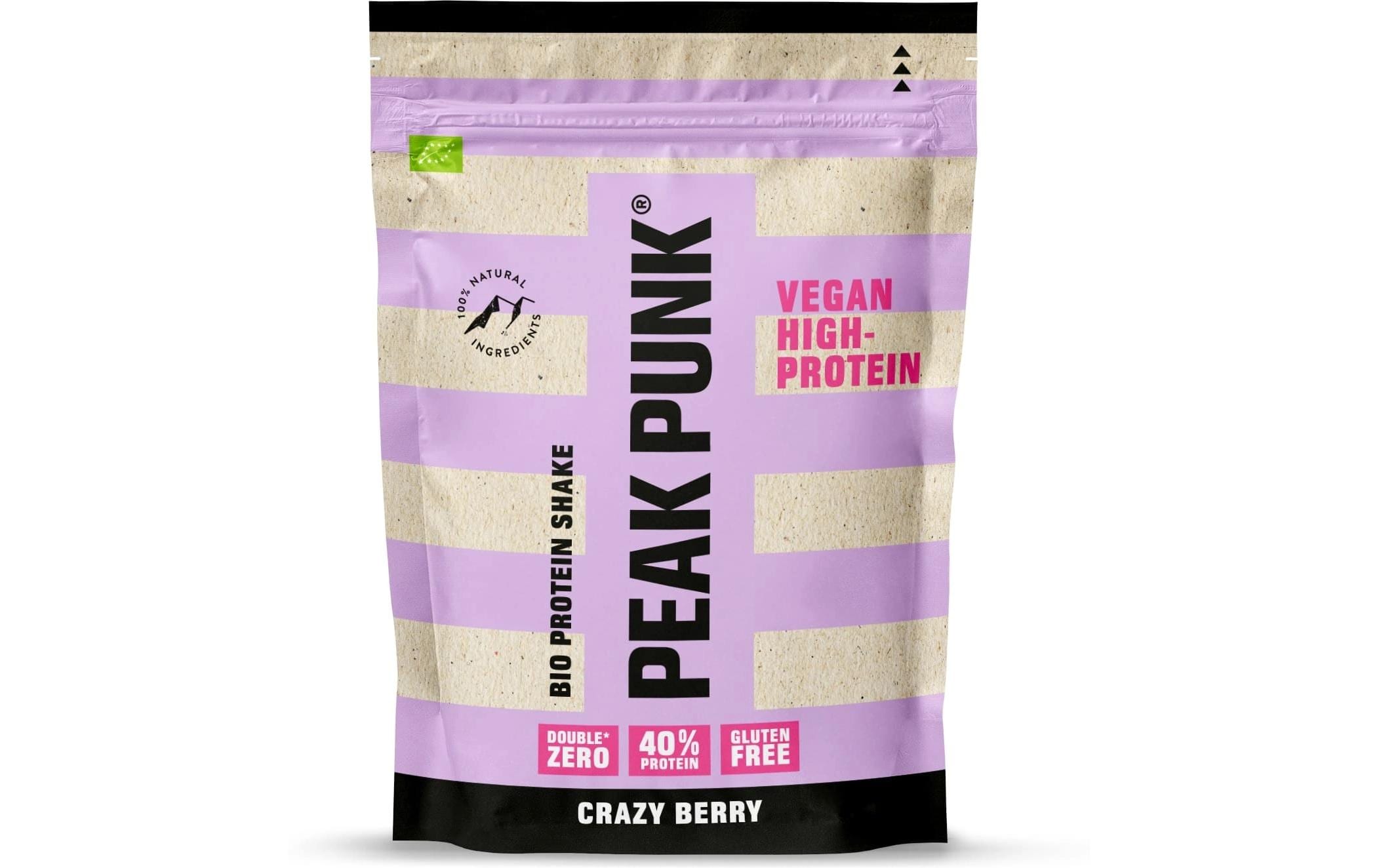 Peak punk Proteinpulver Beeren – Bio, vegan – 250 g