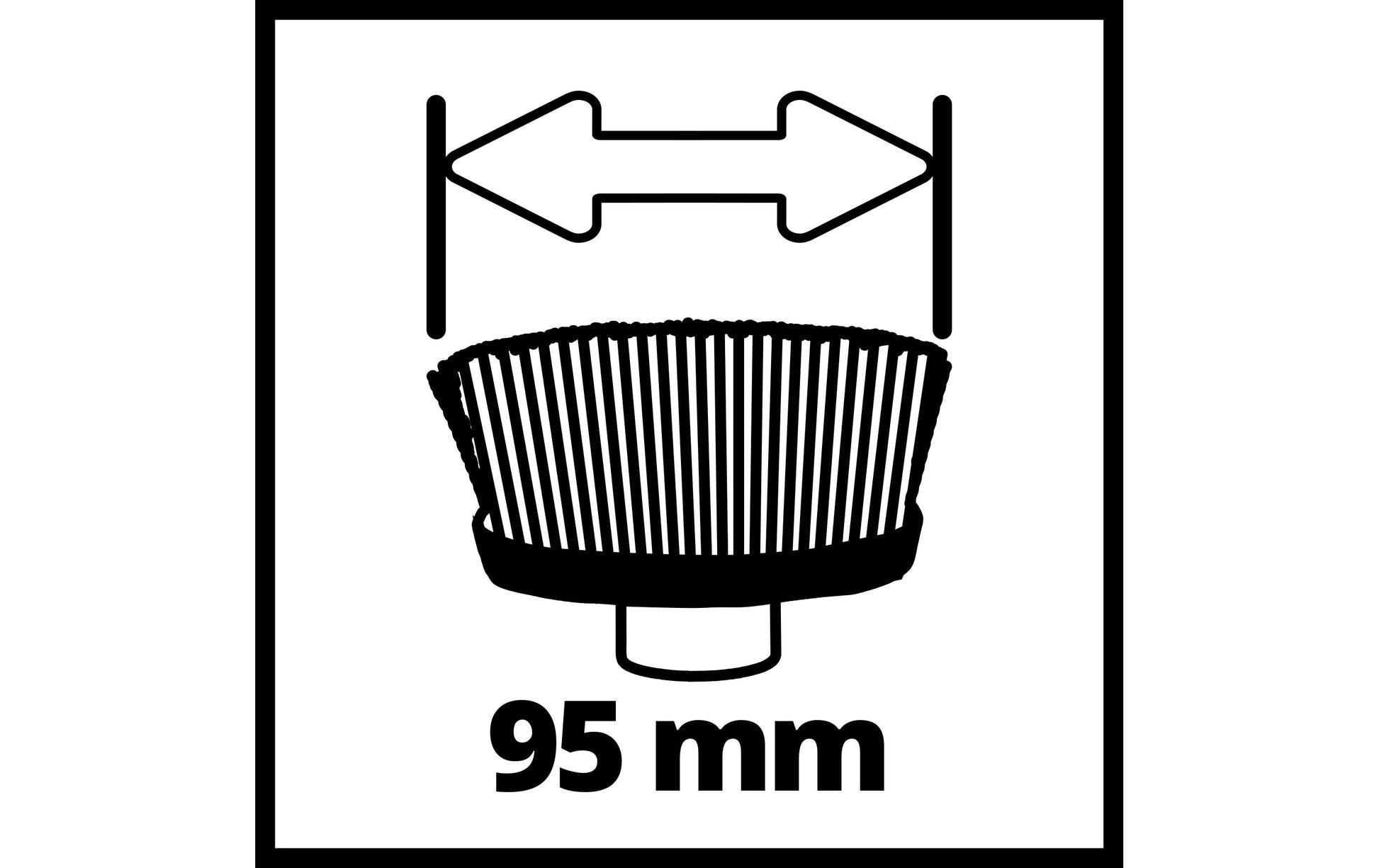 Einhell ULTRA Ersatzbürste 95 × 25 mm Messing – für PICOBELLA 18/90