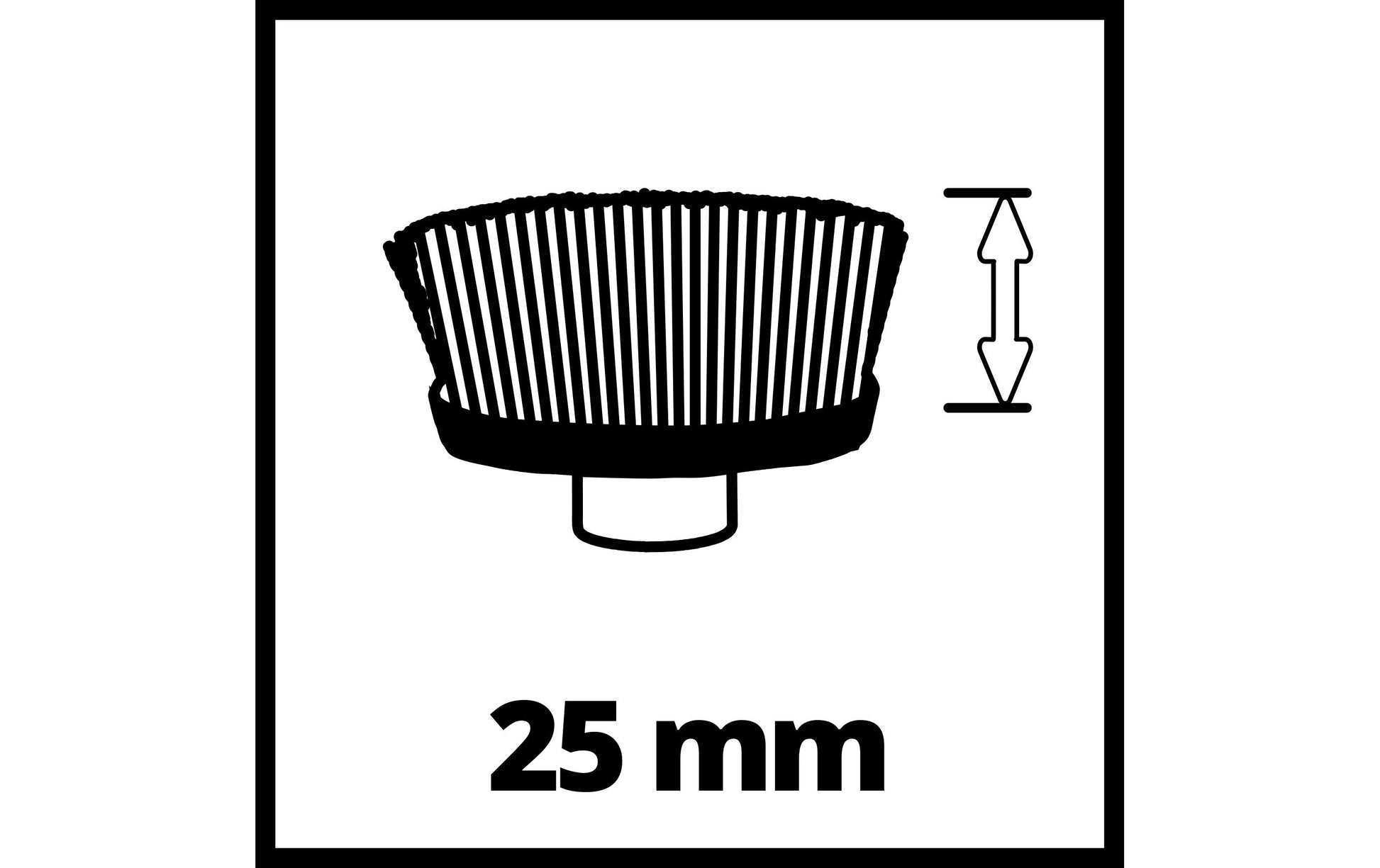 Einhell ULTRA Ersatzbürste 95 × 25 mm Messing – für PICOBELLA 18/90