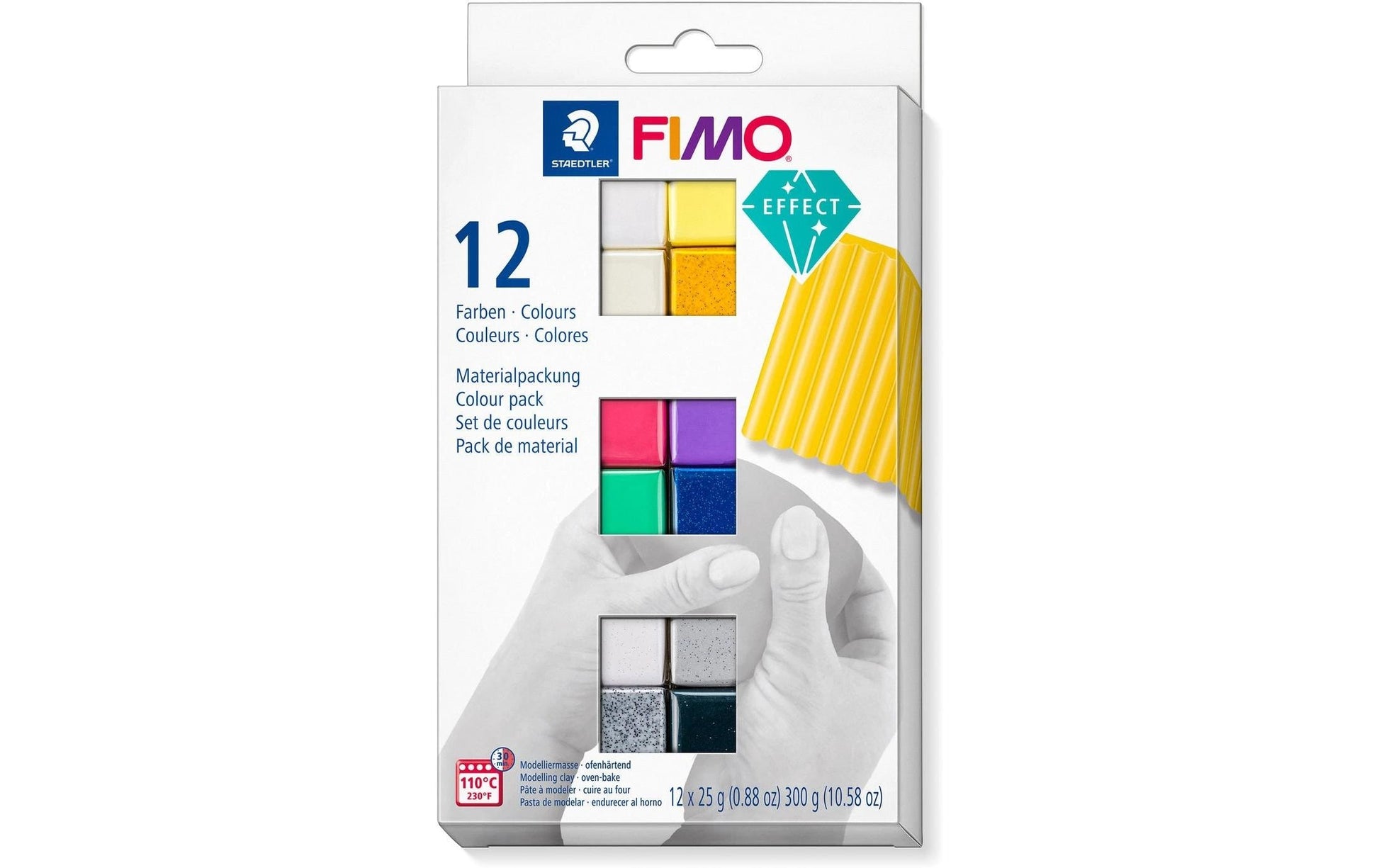 Staedtler FIMO Modelliermasse – mehrfarbig, 12 Stück