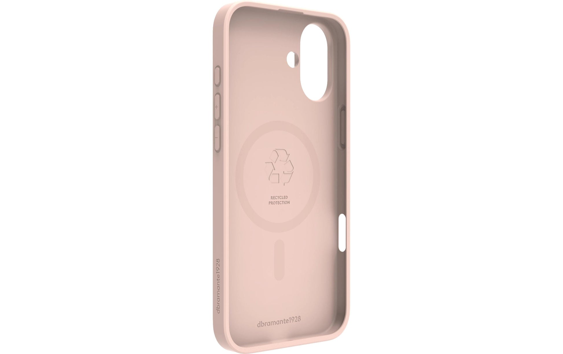 dbramante1928 Greenland Pro MS Backcover – für Apple iPhone 16 Plus, Recycling-Kunststoff, Pink Sand