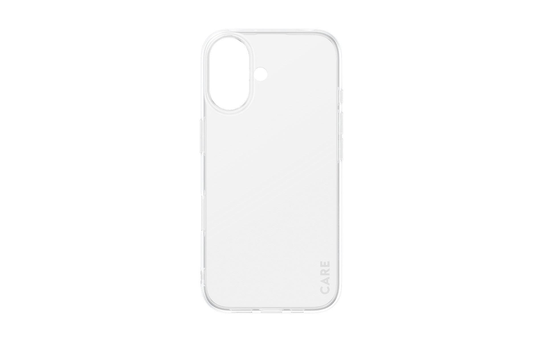 PanzerGlass CARE Backcover – für Apple iPhone 16, Recycling-Kunststoff, transparent