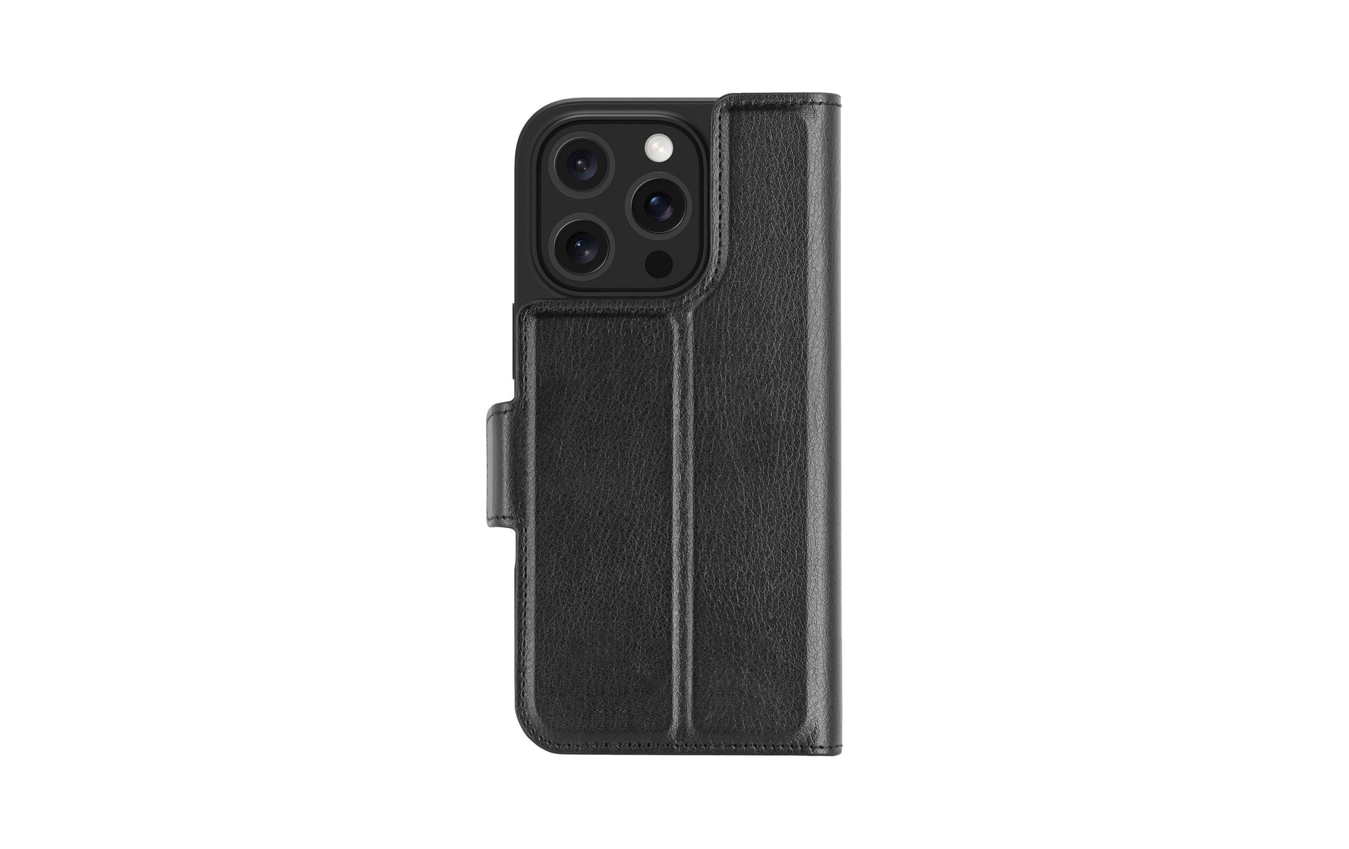 dbramante1928 Oslo Pro – Wallethülle – für Apple iPhone 16 Pro, mit Ständer, 3 Kartenfächer, PU, Schwarz