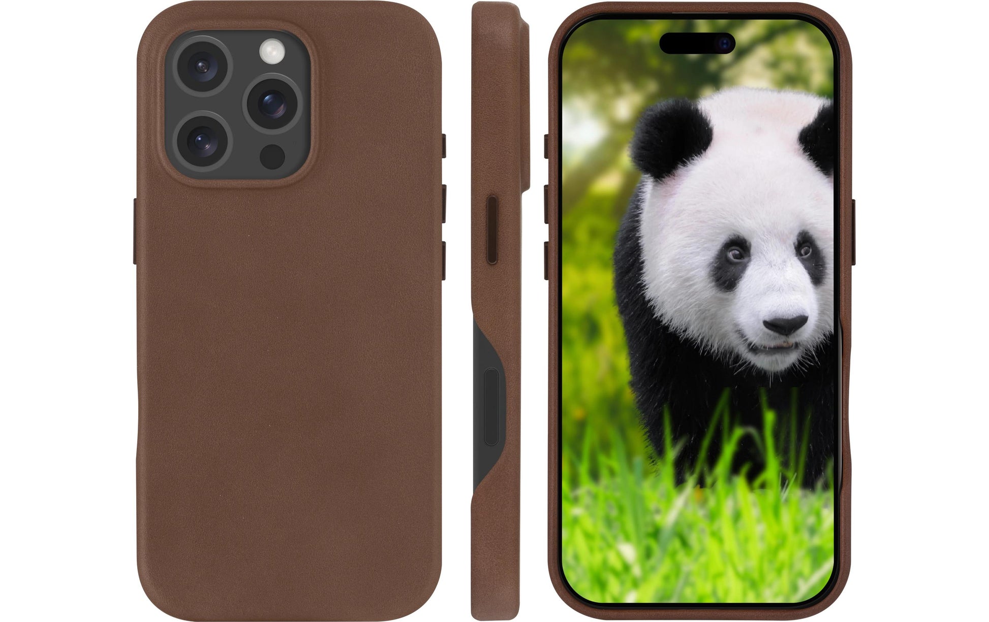 dbramante1928 Roskilde Backcover – für Apple iPhone 16 Pro, MagSafe, Leder, Dark Tan