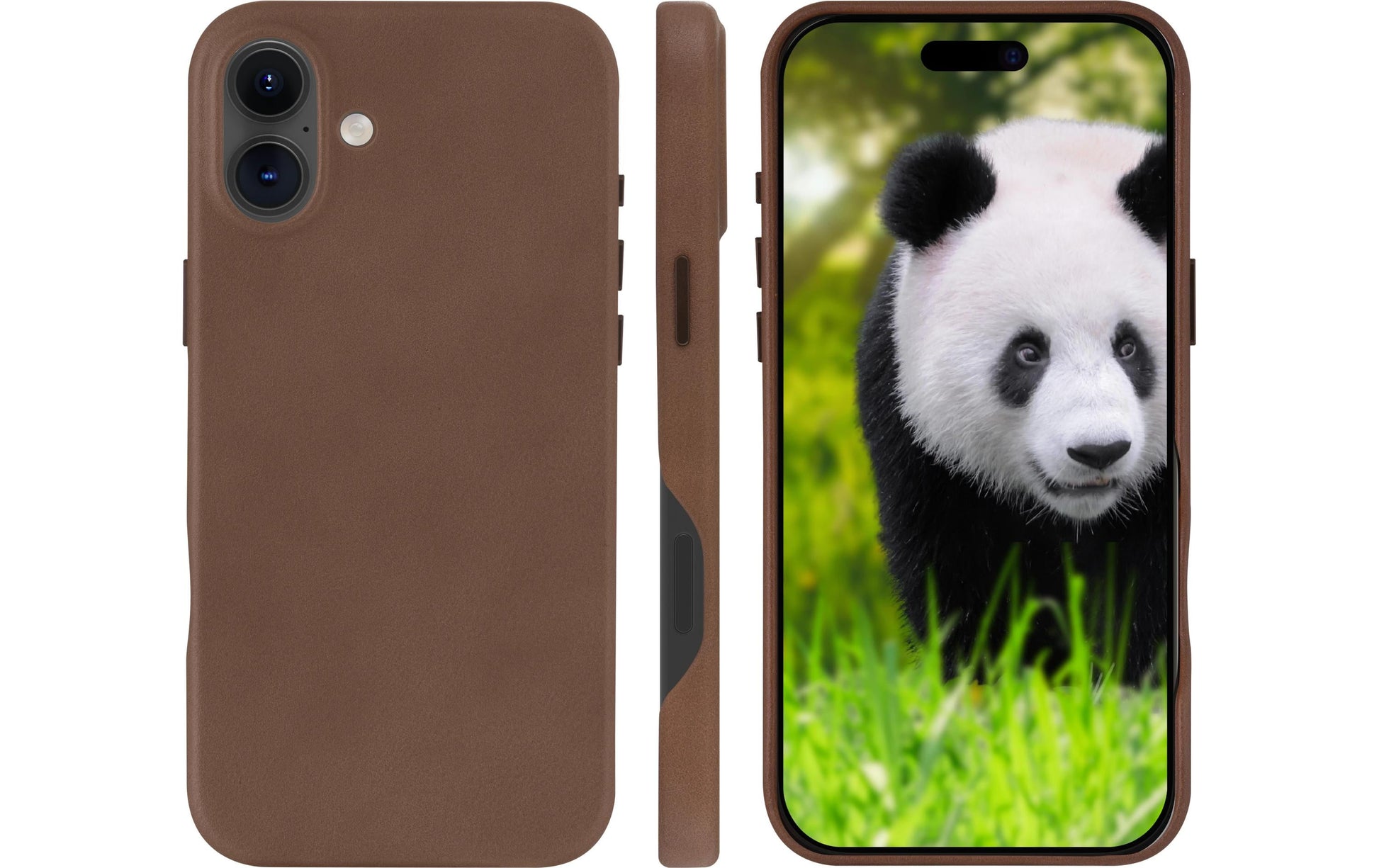 dbramante1928 Roskilde Backcover – für Apple iPhone 16 Plus – MagSafe, Leder, Dark Tan