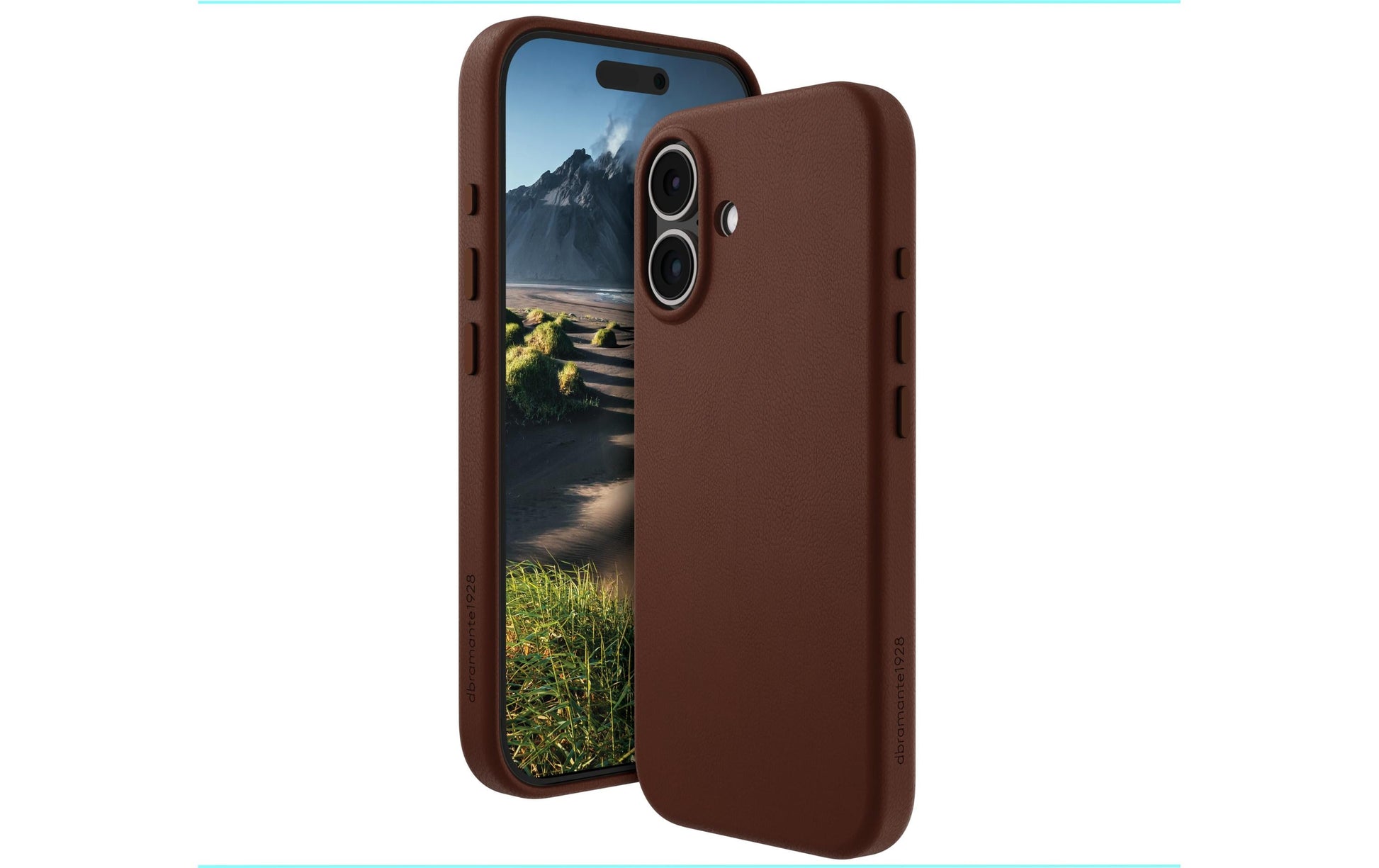 dbramante1928 Roskilde Backcover – für Apple iPhone 16, MagSafe, Recycelbarer Kunststoff, Dark Tan
