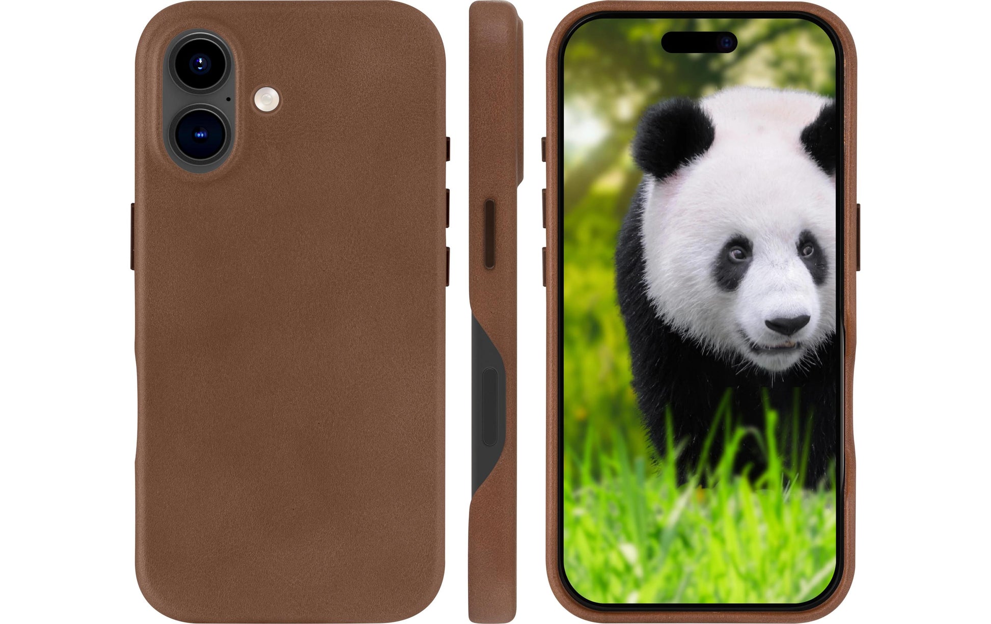 dbramante1928 Roskilde Backcover – für Apple iPhone 16, MagSafe, Recycelbarer Kunststoff, Dark Tan