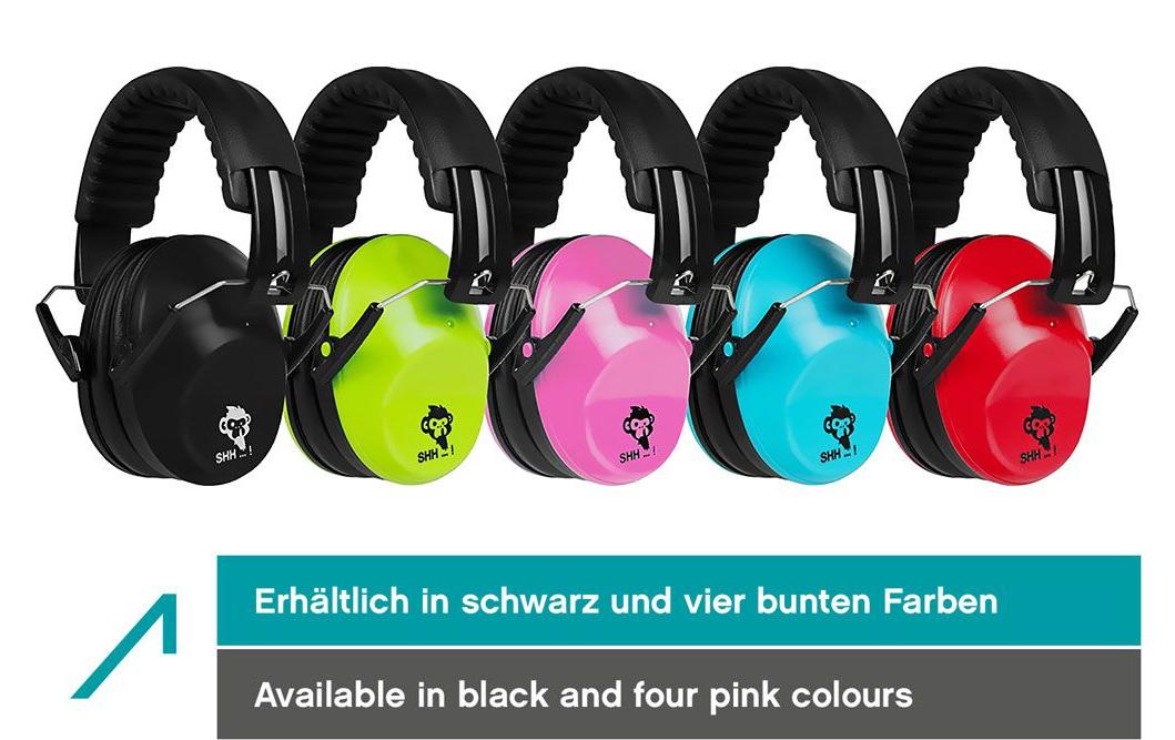 ACE SHH 631059 Kapselgehörschutz für Kinder – SNR 26 dB – Neongrün