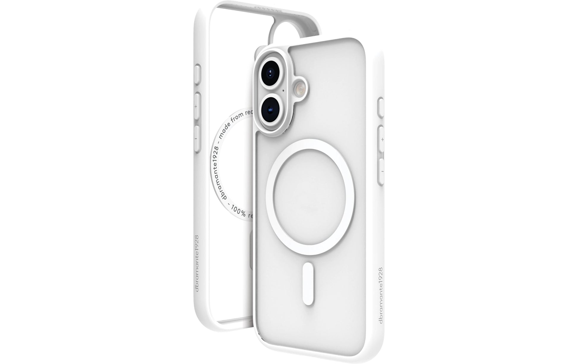 dbramante1928 Grenen Backcover – für Apple iPhone 16, MagSafe, Kunststoff, Weiss, bis 2 m sturzsicher