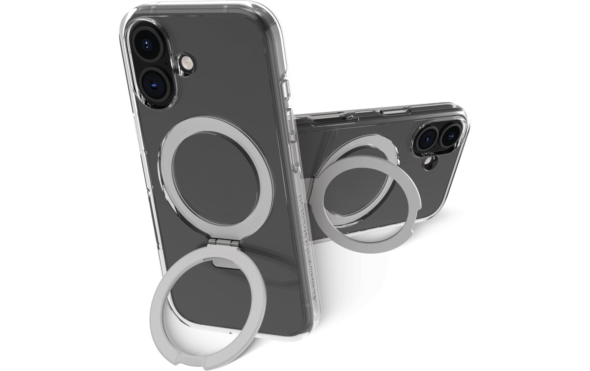 dbramante1928 Backcover – für Apple iPhone 16, MagSafe, mit Ständer, D3O, Transparent, bis 4 m Sturzsicher