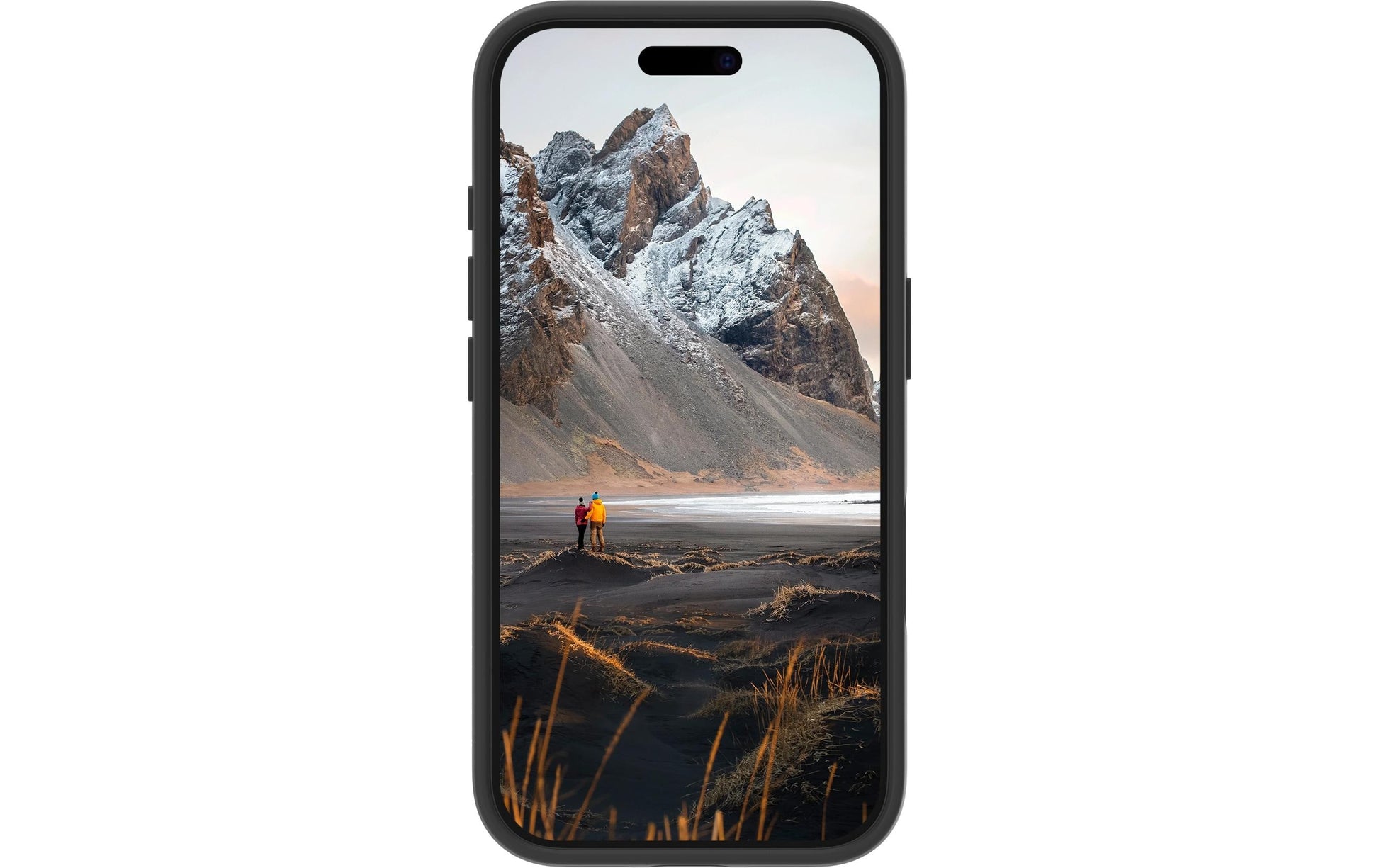 dbramante1928 Iceland Ultra Backcover – für Apple iPhone 16, mit Ständer, Recycling-Kunststoff, Schwarz