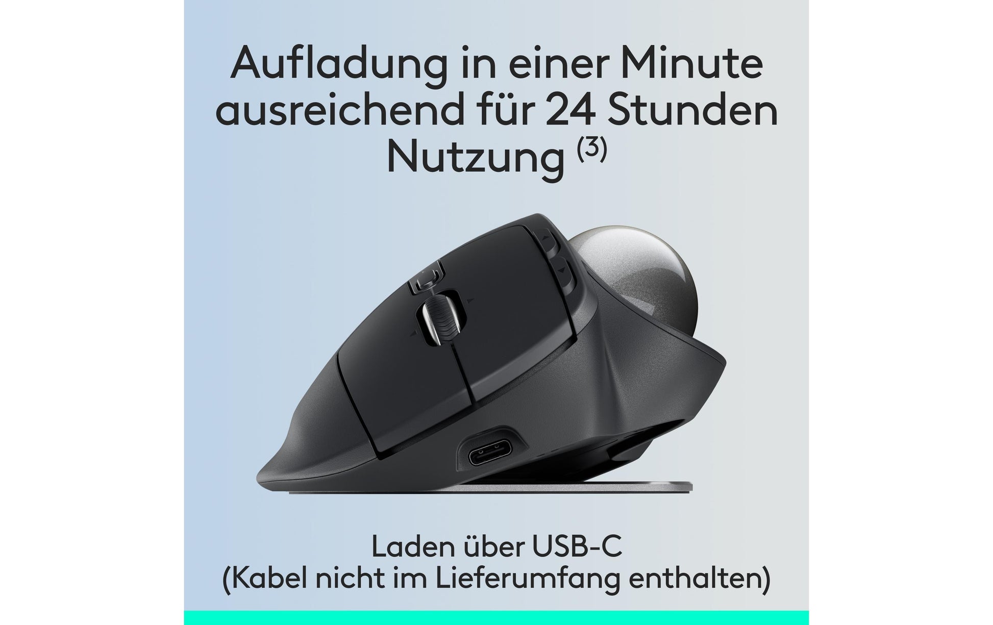Logitech MX Ergo S – Trackball-Maus – Kabellos (Bluetooth/2,4 GHz), Rechts