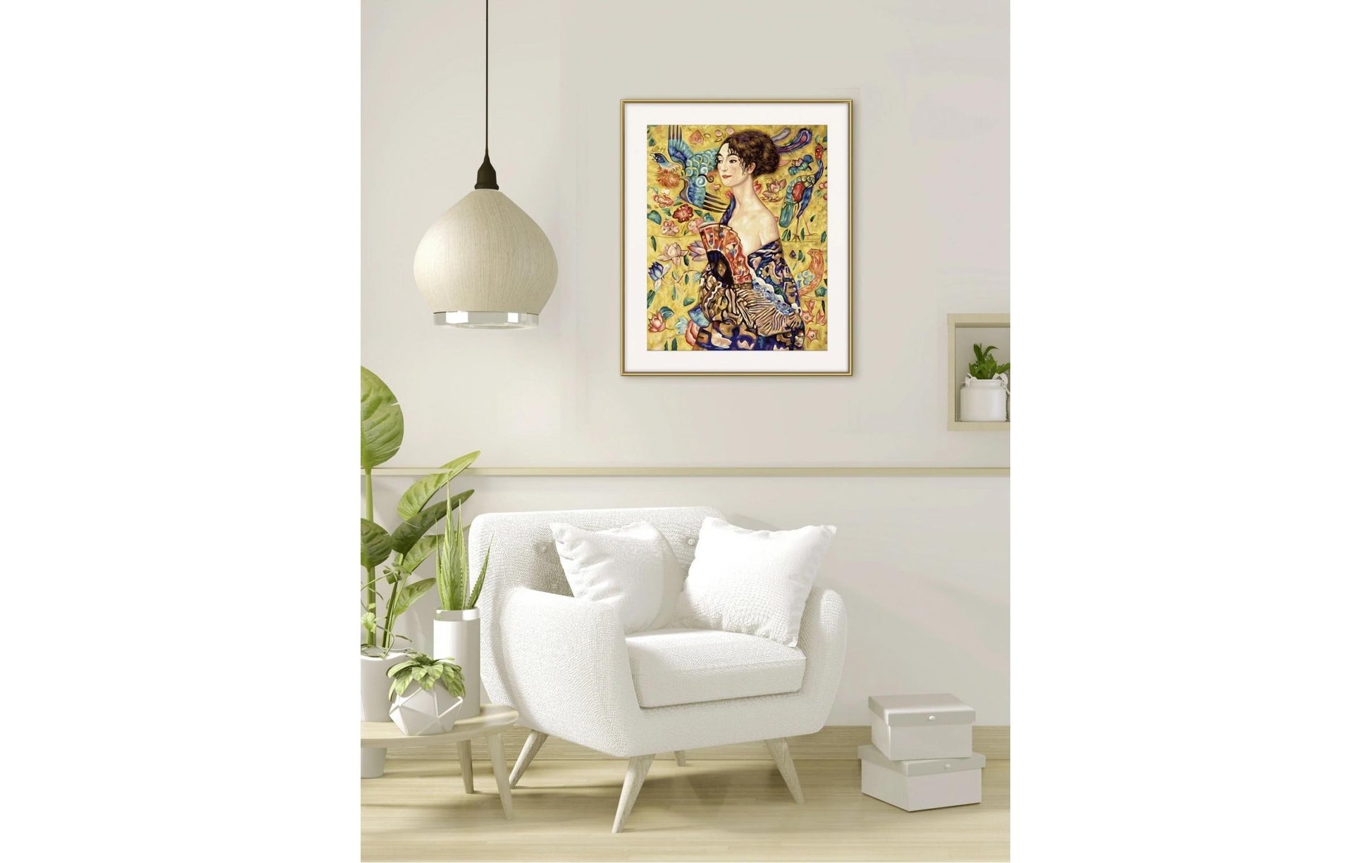 Schipper Malen-nach-Zahlen-Set – Dame mit Fächer – 40 × 50 cm – ab 14 Jahren