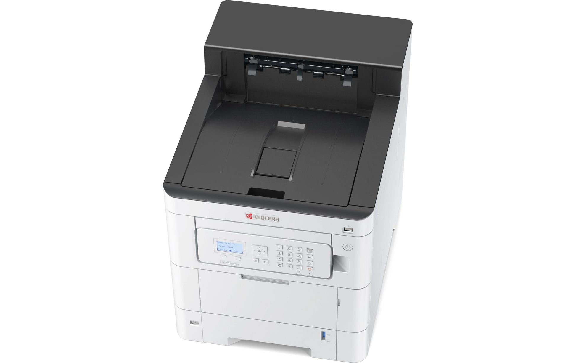 Kyocera ECOSYS PA4500cx – A4, Farbe, Duplex, 45 S./Min., 1200 × 1200 dpi, LAN/USB, Papier: 650 Blatt