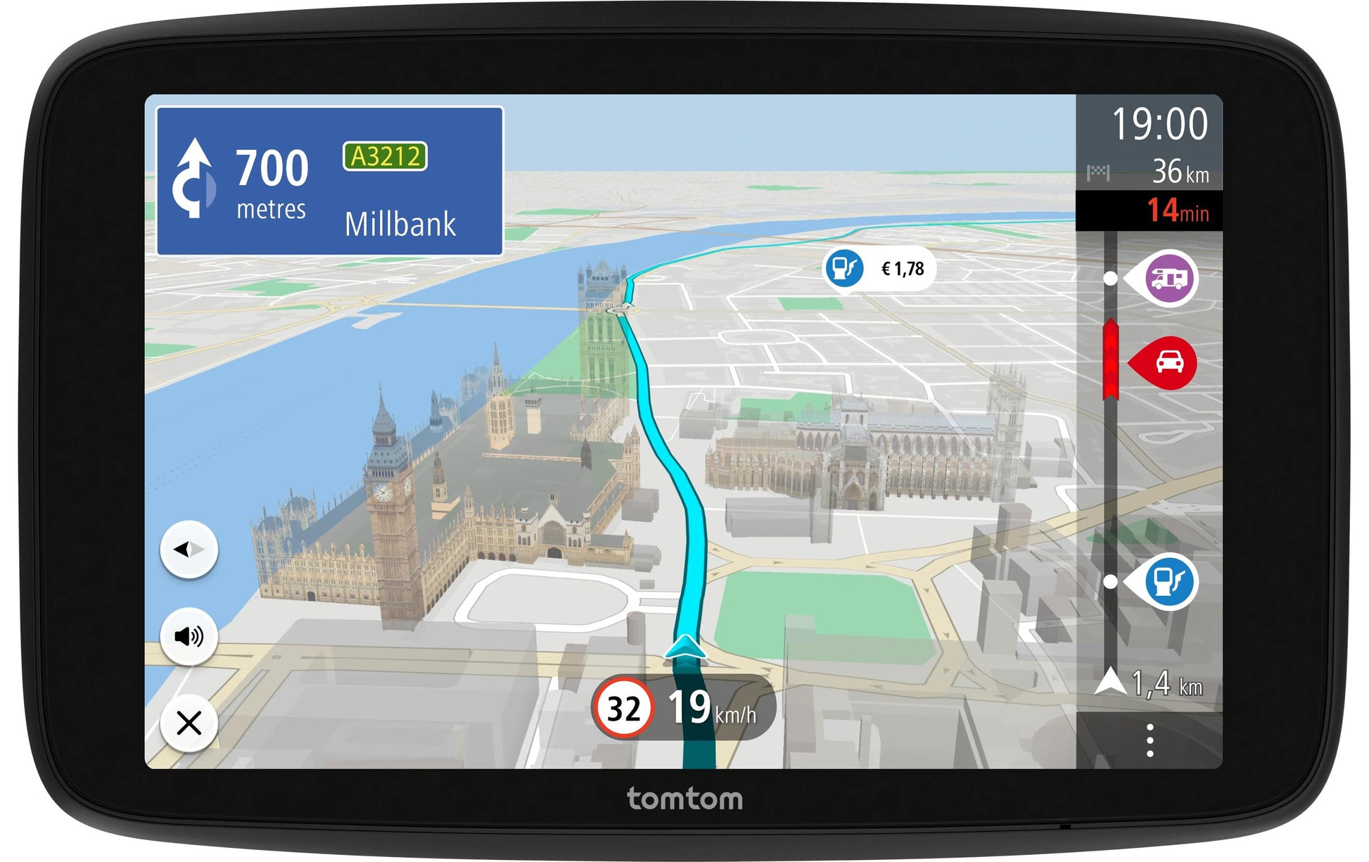 TomTom GO Camper Max 2. Generation – 7" Interaktives Display (Touch), Schwarz