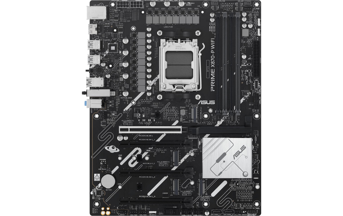 ASUS PRIME X870-P WF – Mainboard – Sockel AM5, AMD X870, ATX, DDR5, für AMD Ryzen 7000/8000/9000 Serie