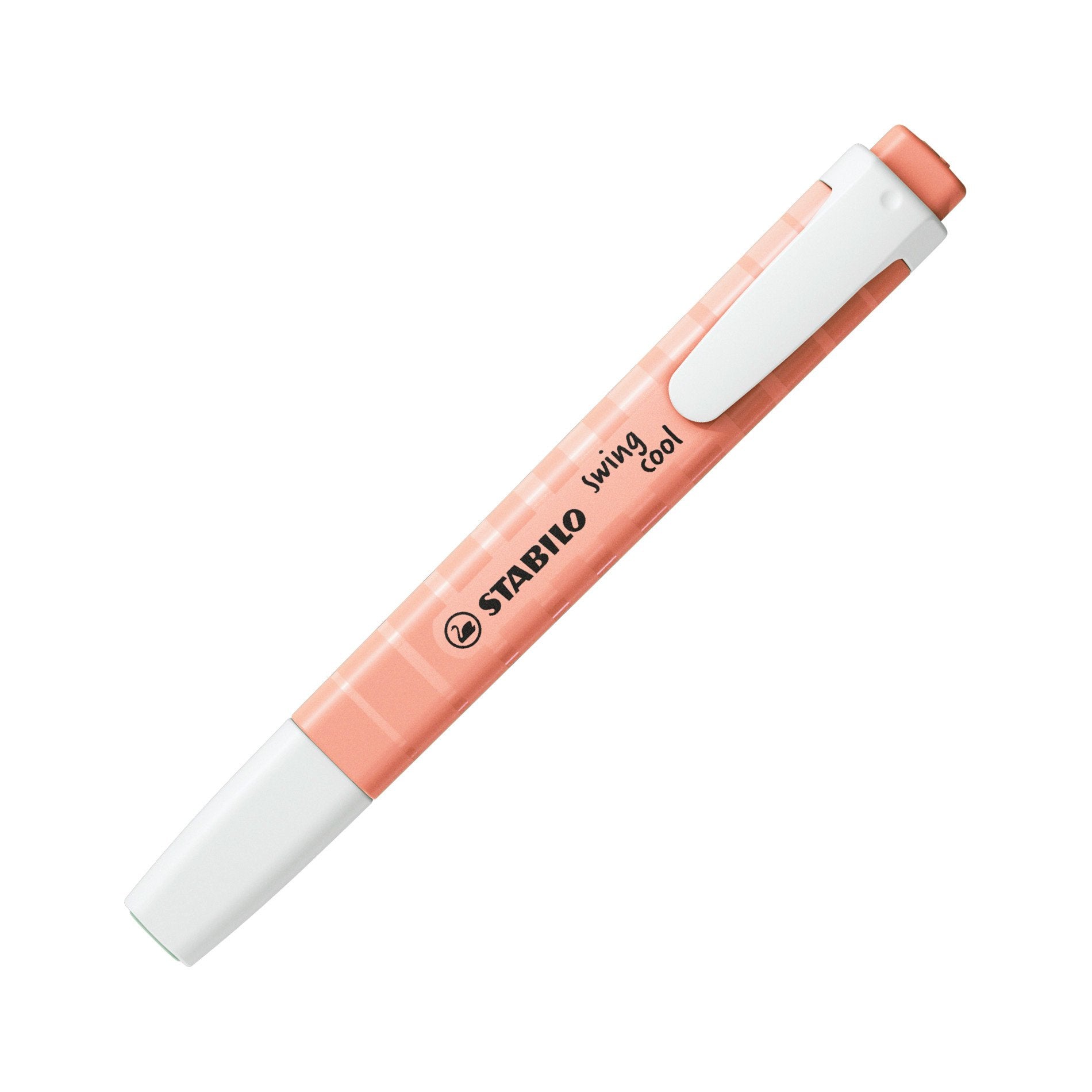 STABILO swing cool Pastel Edition Textmarker Pfirsich – Keilspitze, 1–4 mm