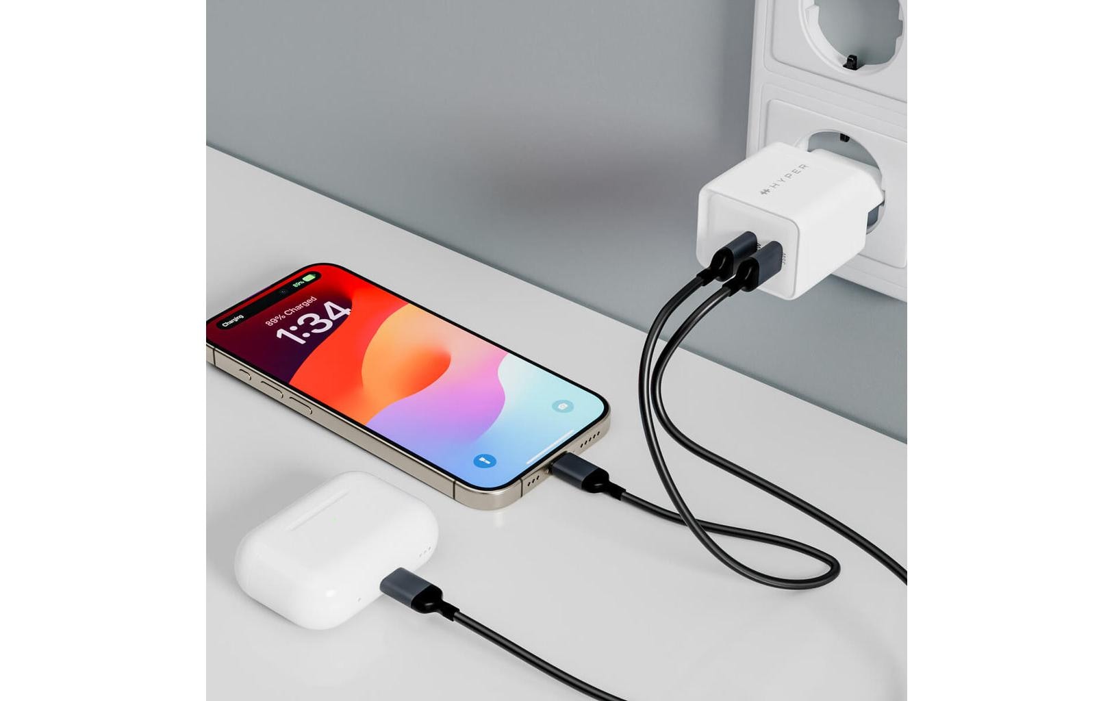 Hyper HyperJuice Ladegerät – 35 W, 1× USB-C, GaN – für USB-C-Geräte