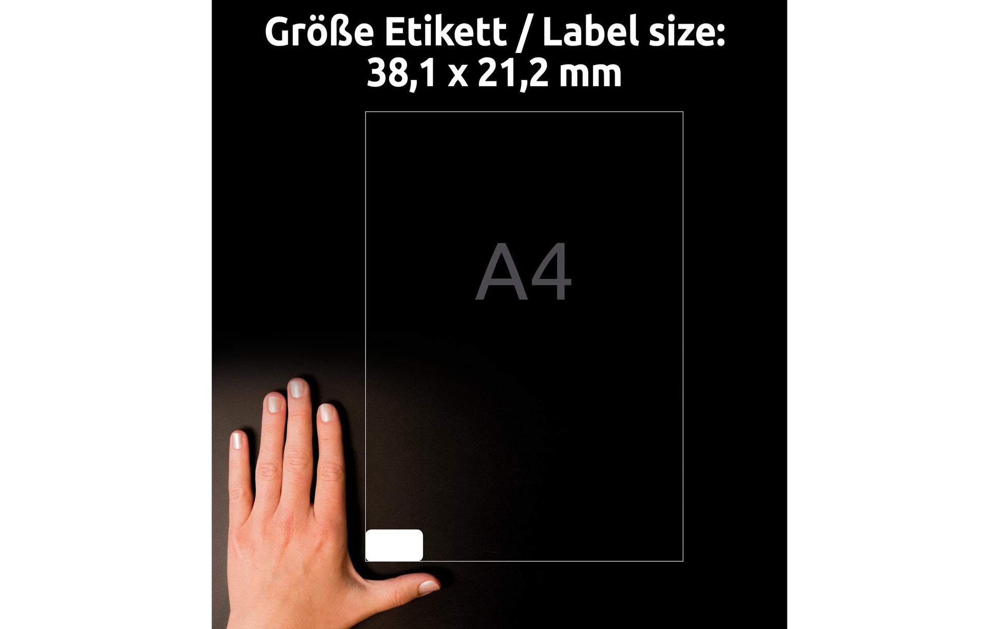 Avery Zweckform – Universal-Etiketten, 38 mm × 21 mm, weiss, Papier, wiederablösbar, 30 Blatt