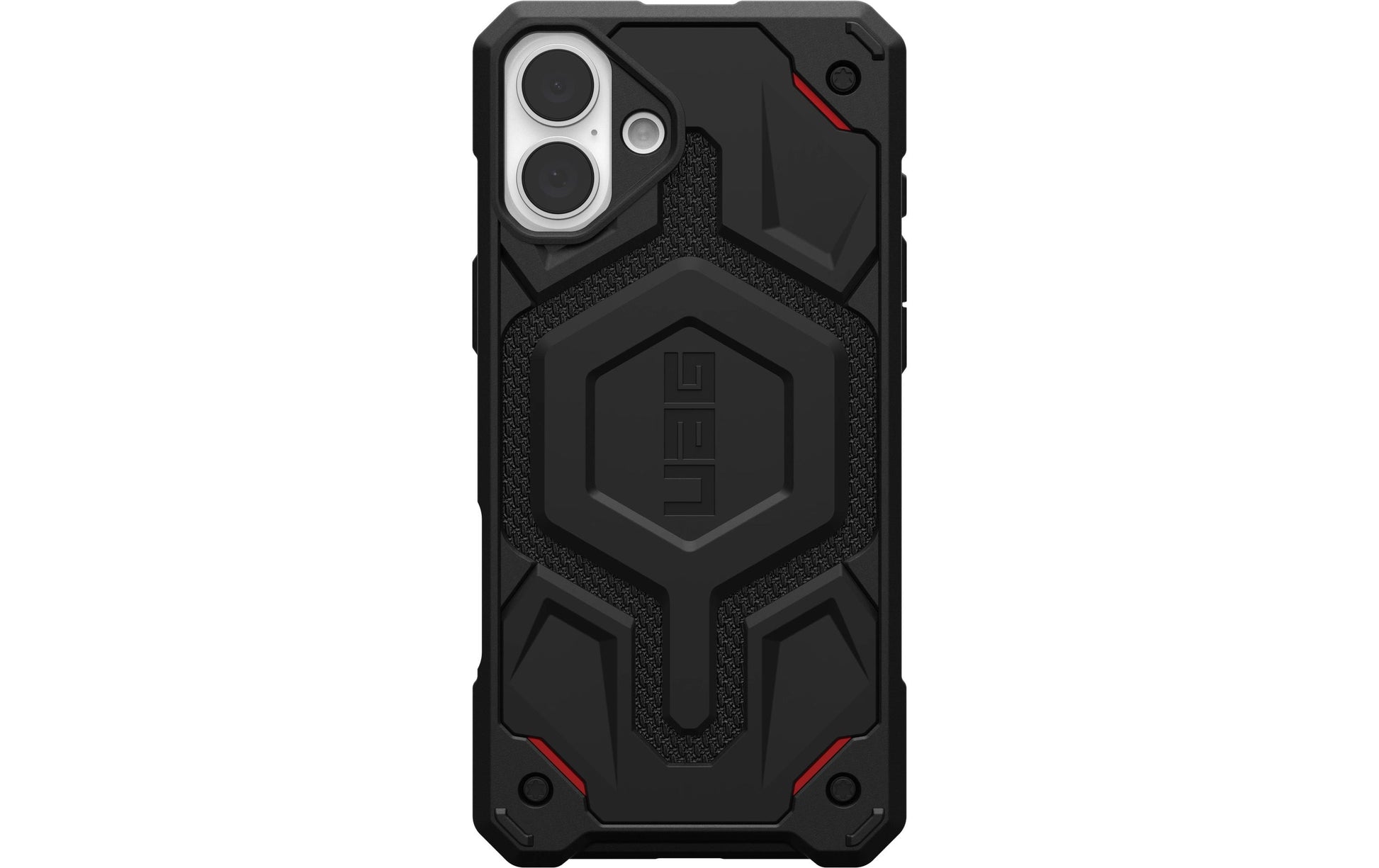 Urban Armor Gear Backcover Monarch Pro – für Apple iPhone 16 Plus – schwarz – Kevlar – MagSafe-kompatibel