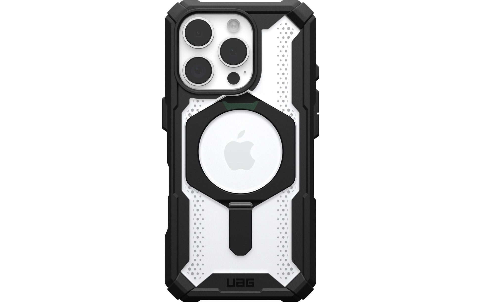 Urban Armor Gear Backcover – für Apple iPhone 16 Pro – schwarz/transparent – MagSafe-kompatibel