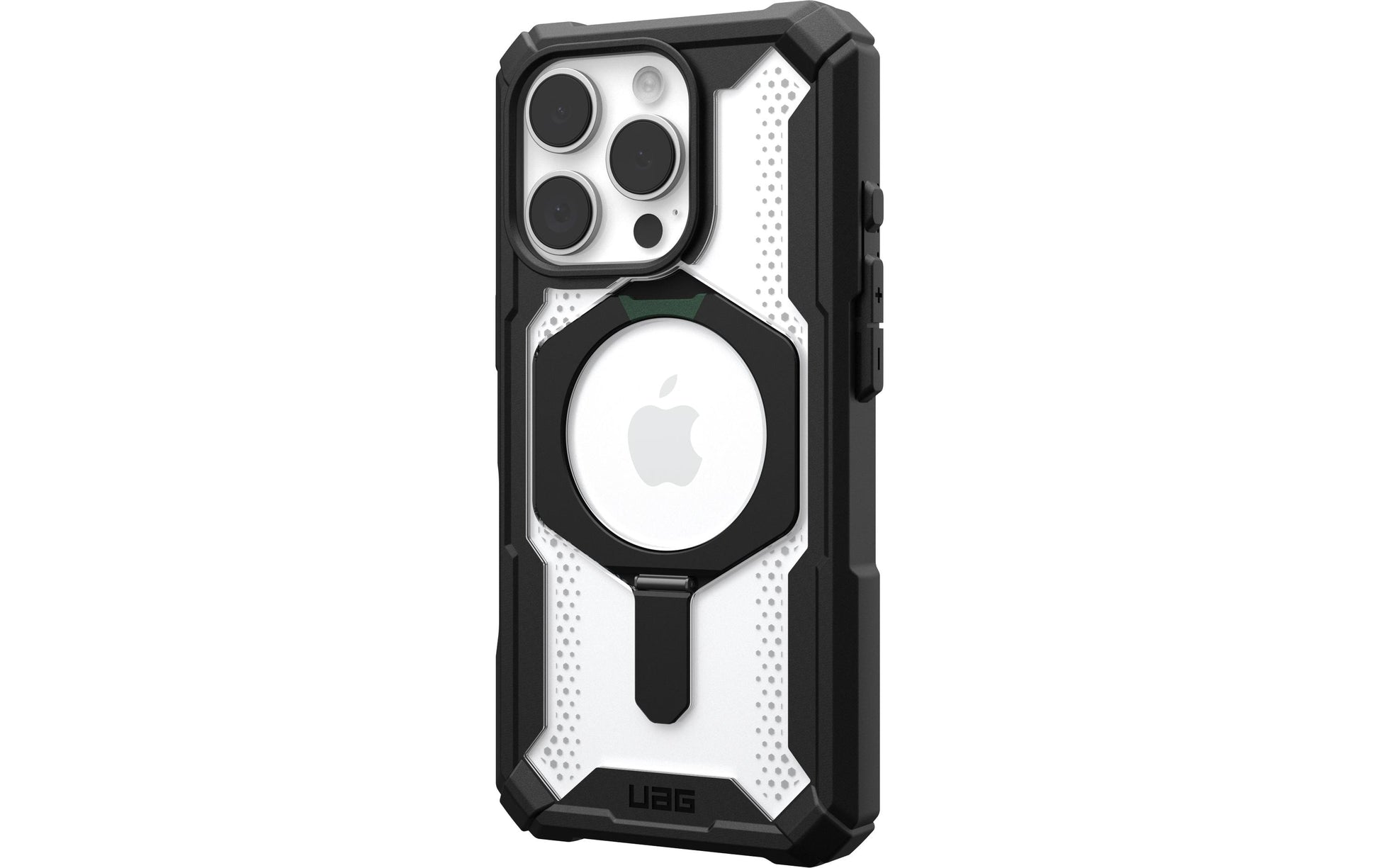 Urban Armor Gear Backcover – für Apple iPhone 16 Pro – schwarz/transparent – MagSafe-kompatibel