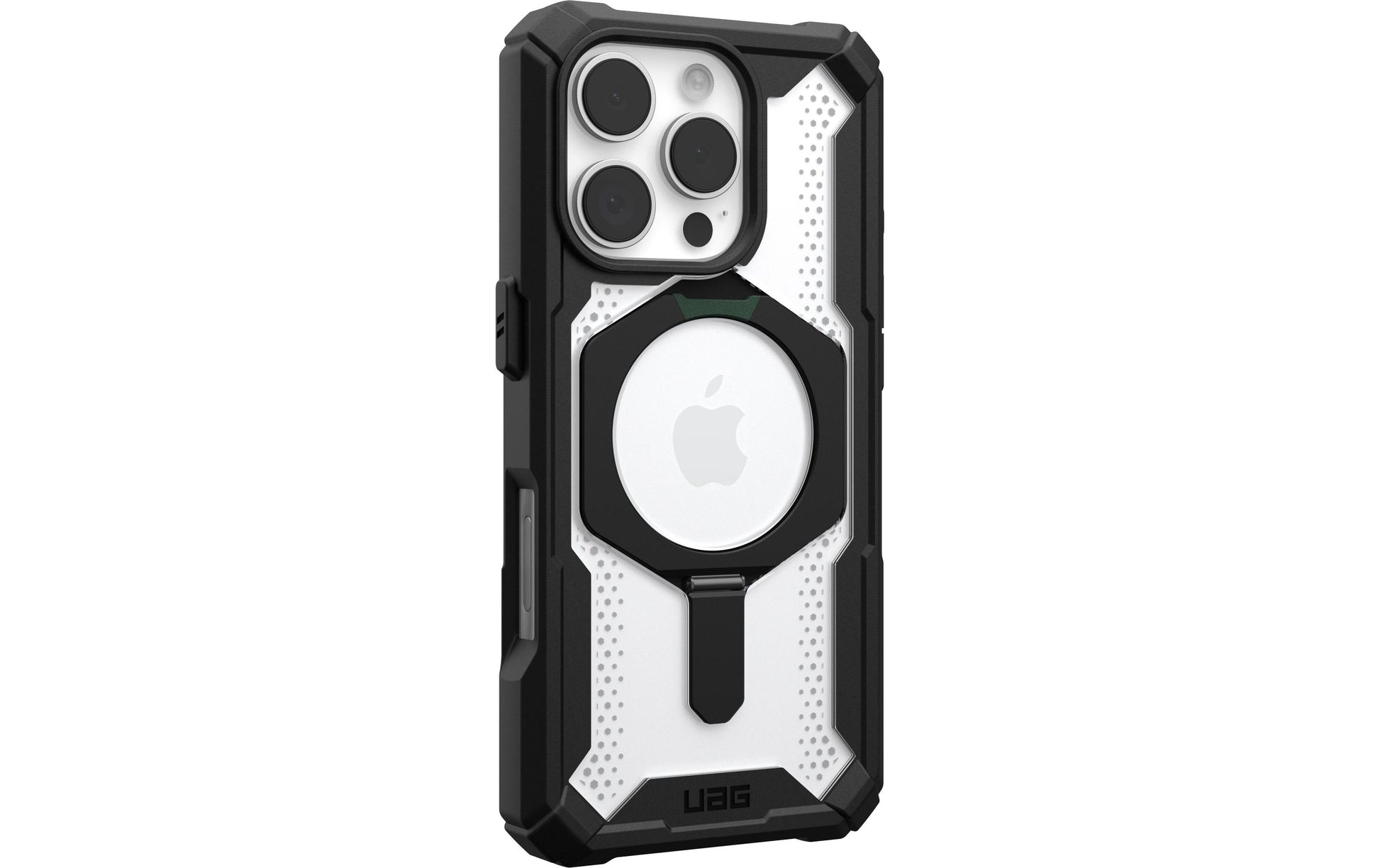 Urban Armor Gear Backcover – für Apple iPhone 16 Pro – schwarz/transparent – MagSafe-kompatibel