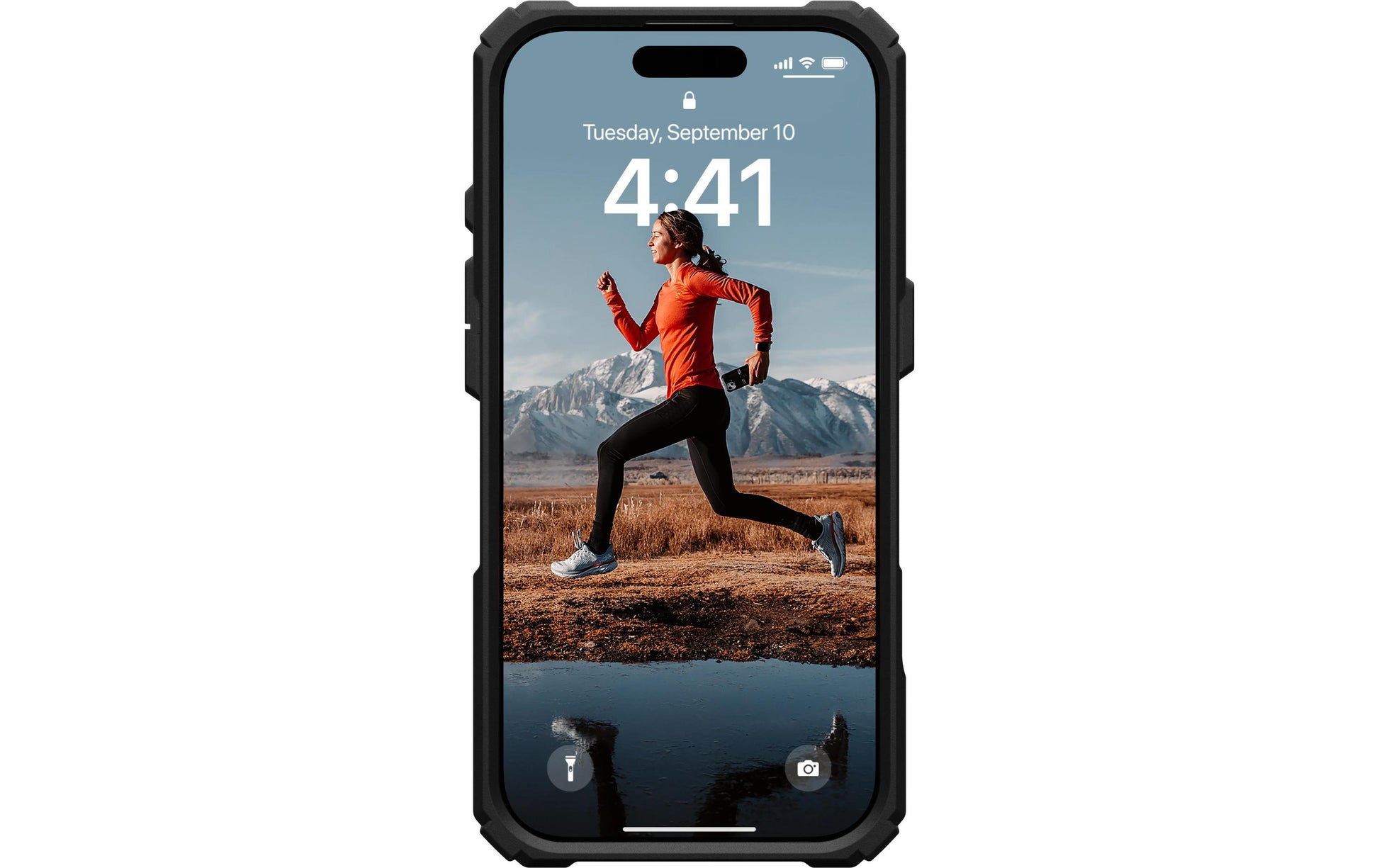 Urban Armor Gear Backcover – für Apple iPhone 16 Pro – schwarz/transparent – MagSafe-kompatibel