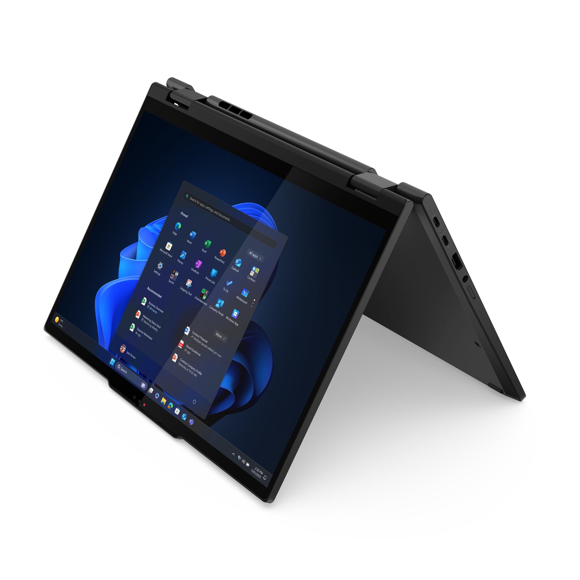 Lenovo ThinkPad T14s 2-in-1 G1 – 14" WUXGA Touch, Core Ultra 7 265U, 64 GB, 1 TB SSD, Win 11 Pro, QWERTZ (CH)