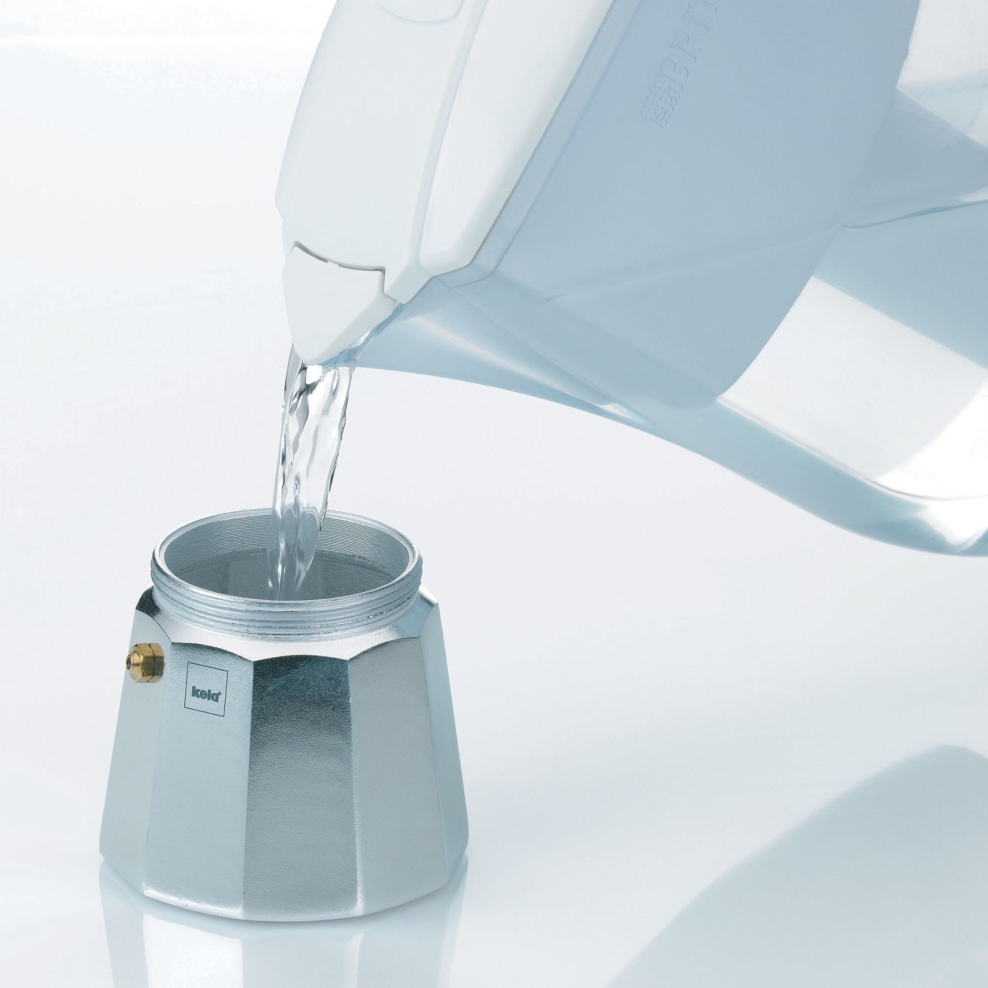 Kela French Press / Kaffeebereiter – für Glaskeramik, 0,2 l, 3 Tassen, Aluminium