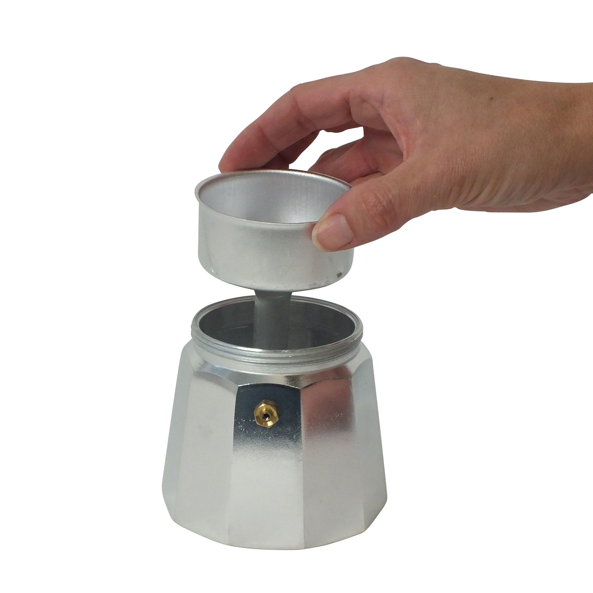 Kela French Press / Kaffeebereiter – für Glaskeramik, 0,2 l, 3 Tassen, Aluminium