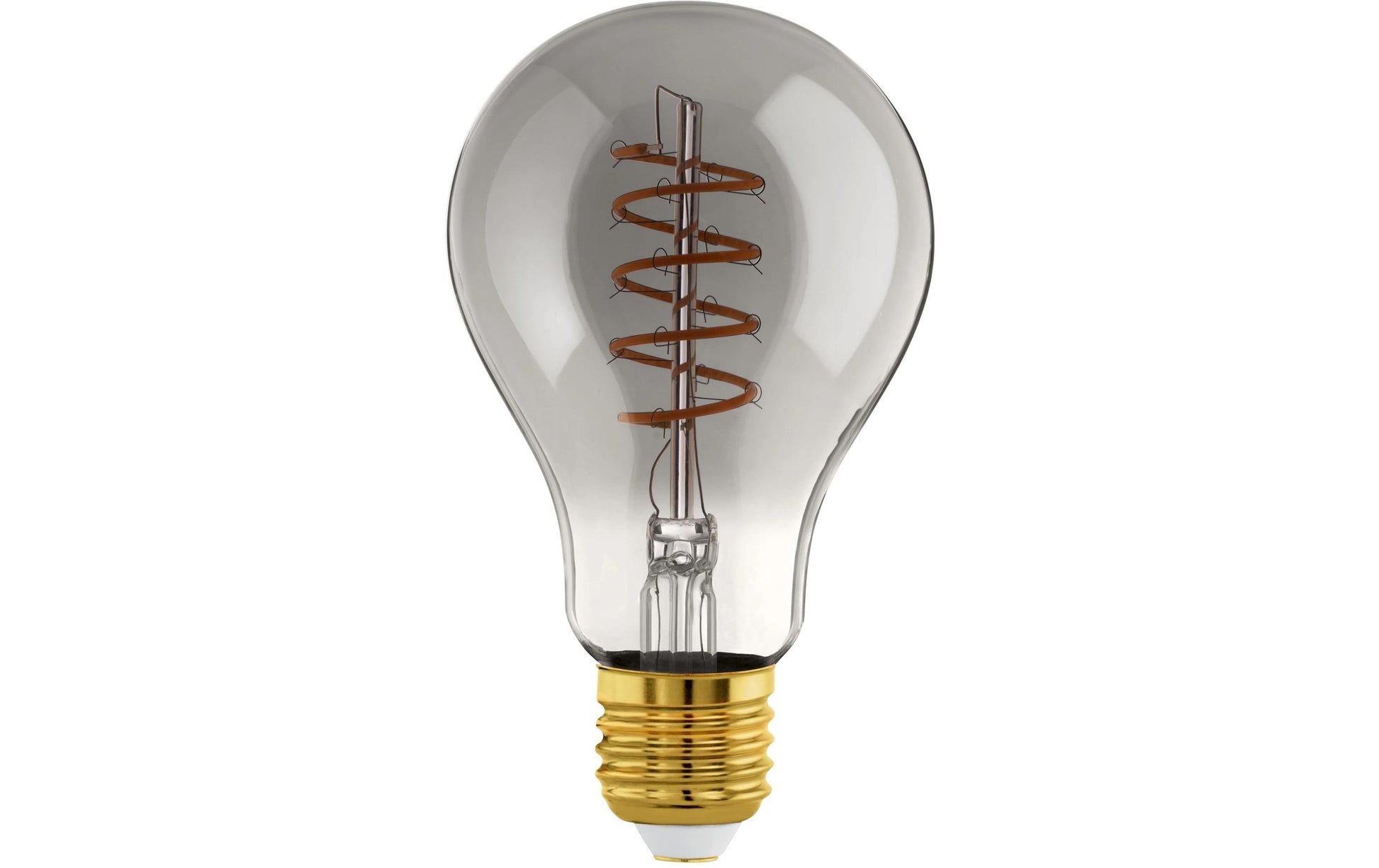 EGLO LED-Leuchtmittel E27 Globus – Warmweiss 2000 K, 100 lm, 4 W, dimmbar – IP20 – 1 Stk. – Schwarz, Glas