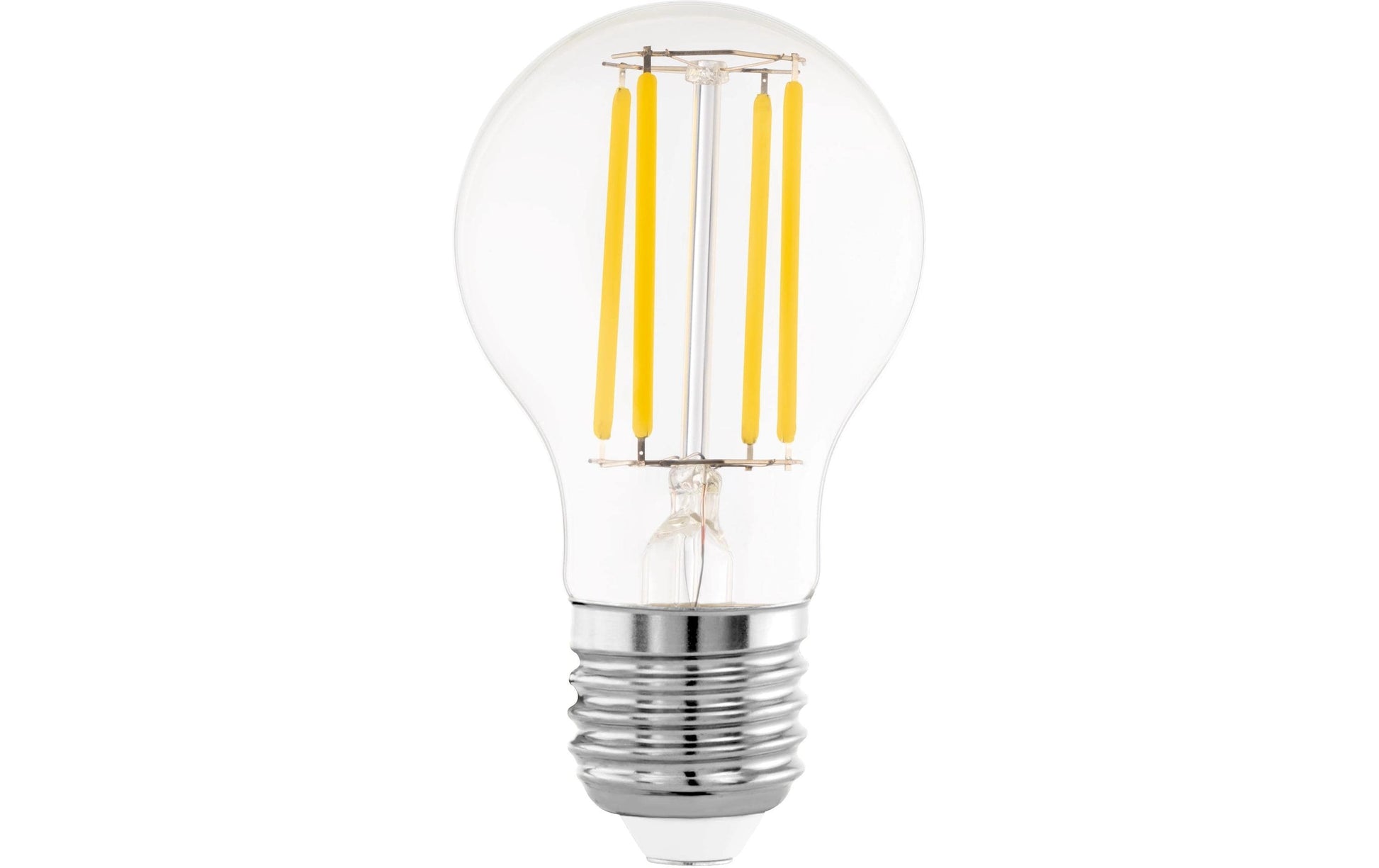 EGLO LED-Leuchtmittel E27 A60 – 470 lm, 2,2 W, Warmweiss 3000 K – IP20 – 1 Stk. – Transparent, Glas