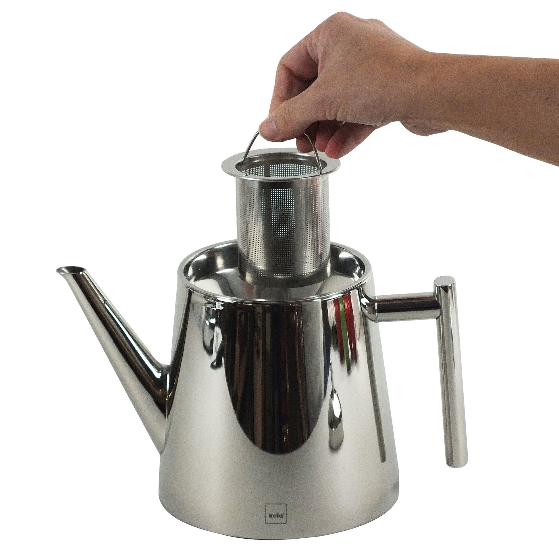 Kela Teekanne – 1,7 l, Ø 14,0 cm, Edelstahl, spülmaschinenfest