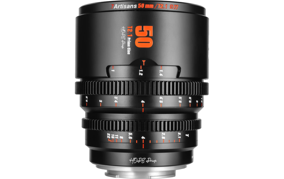 7Artisans 50T21B-R Objektiv Canon RF-Bajonett – 50 mm T2.1 – für Canon RF