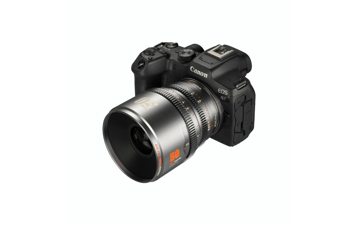 7Artisans HOPE Prime S35 50T21TG-R Objektiv – 50 mm T2.1, Super35, 77 mm Filter – für Canon