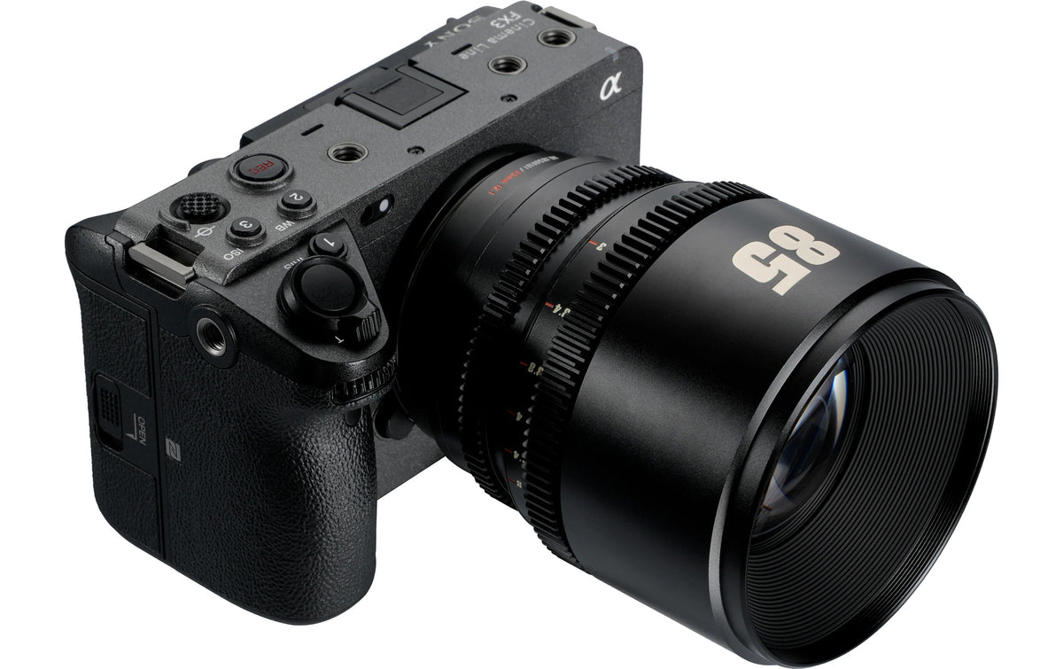 7Artisans 85T21B-E Kinoobjektiv – 85 mm T/2.1 – für Sony E-Mount – Super35 – Schwarz