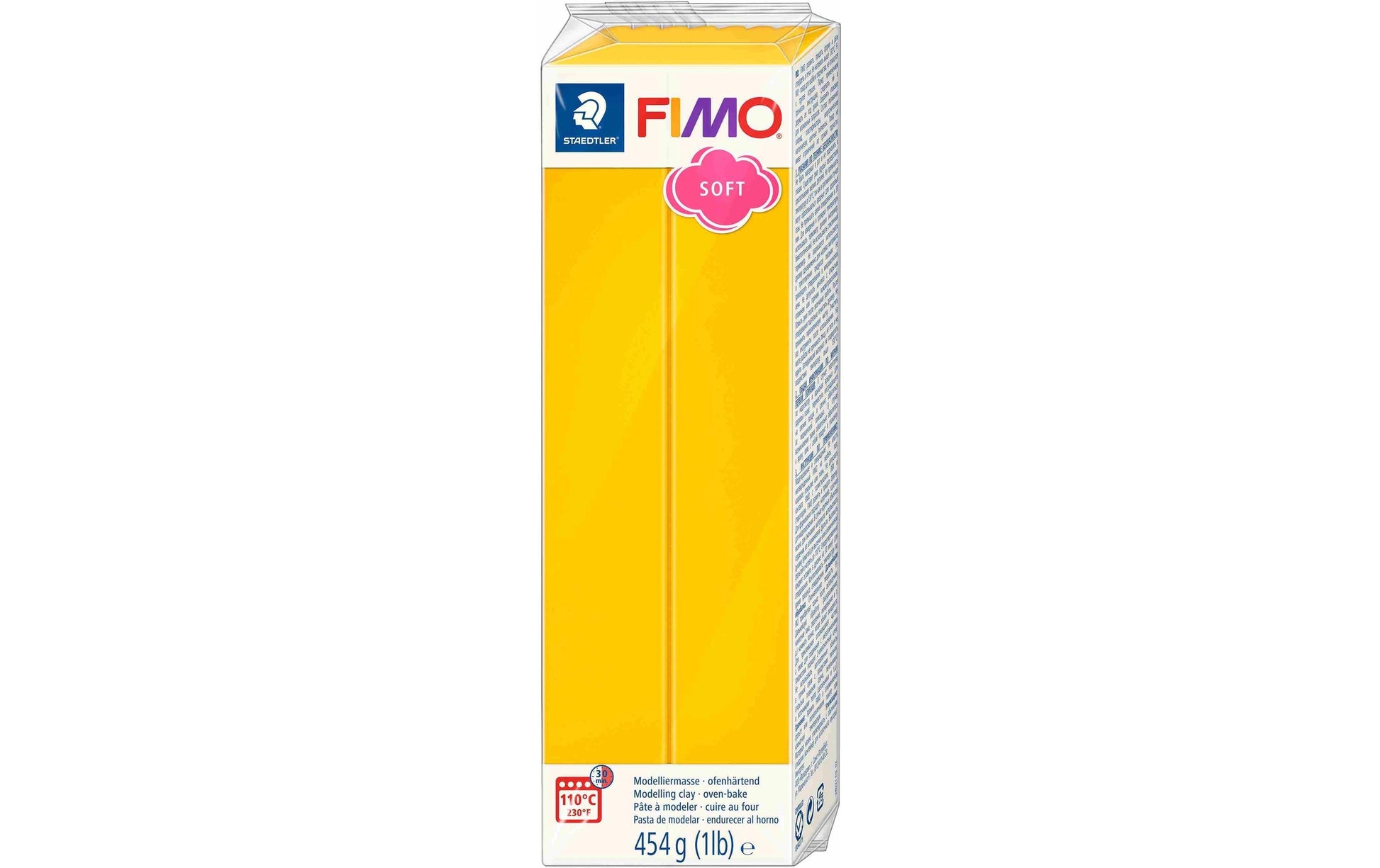 Staedtler Fimo Modelliermasse Soft – Gelb – 454 g