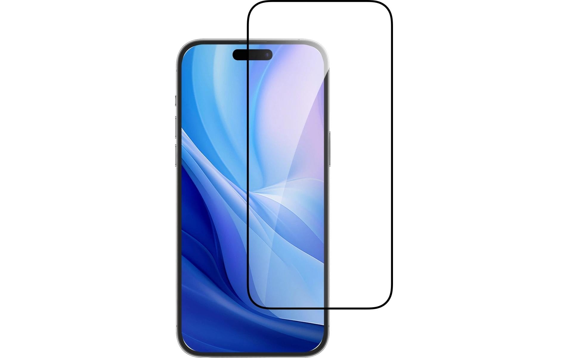 4smarts Displayschutz (Panzerglas), Case Friendly – für iPhone 16 Pro – mit Applikator