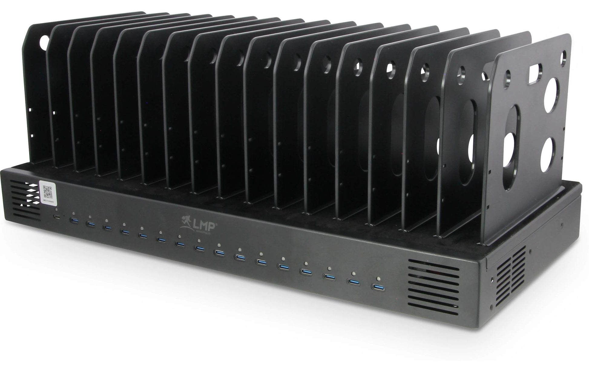 LMP SmartCharge 1000 H Ladestation – 1000 W, 16× USB-C, mit Halterung – für Apple (iPad, iPhone)