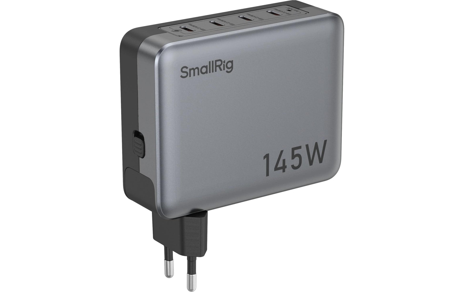 SmallRig 4748 USB-Desktop-Ladegerät 145 W – USB-C×2, USB-A×2 – PD 3.1 – für V-Mount-Akkus, NP-F-Akkus u. a.