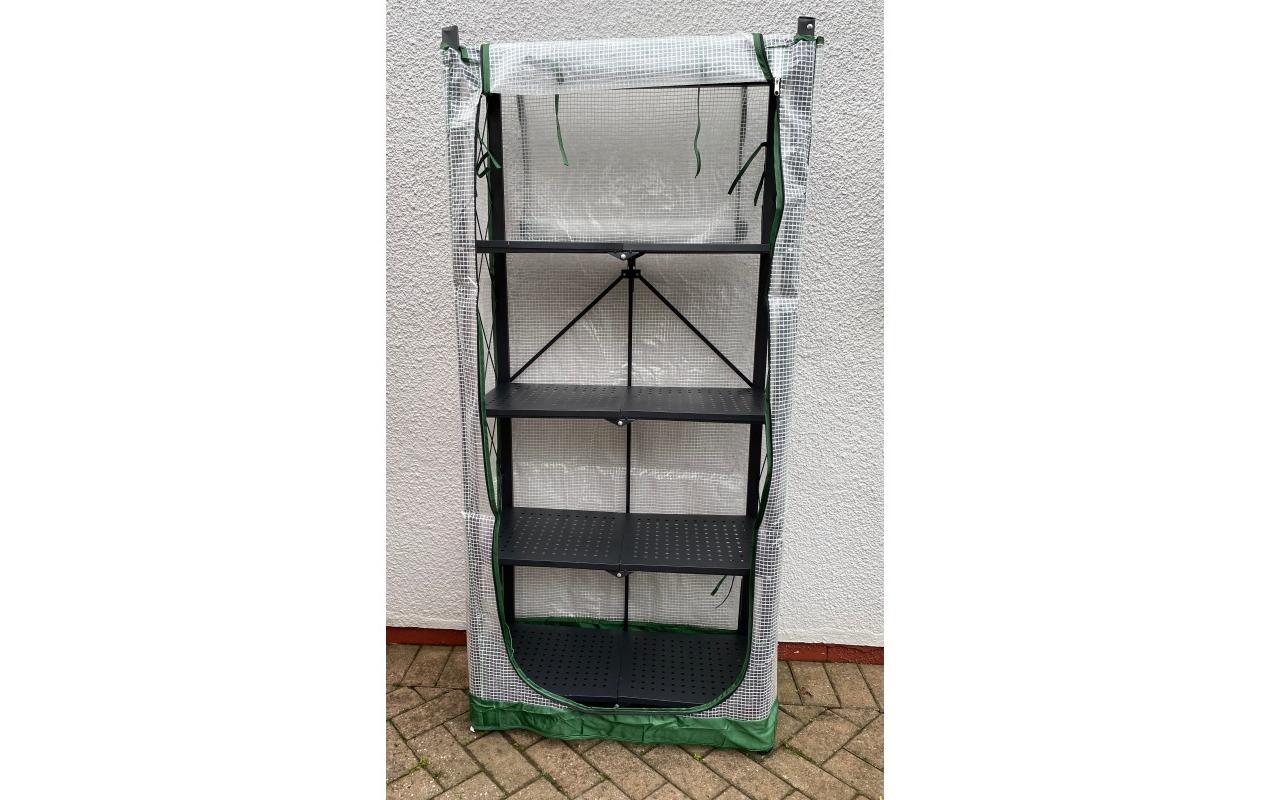 Colibri Multiflex 5 Gewächshaus – Stahl – Schwarz – 5 Regale – 715 × 1630 × 340 mm