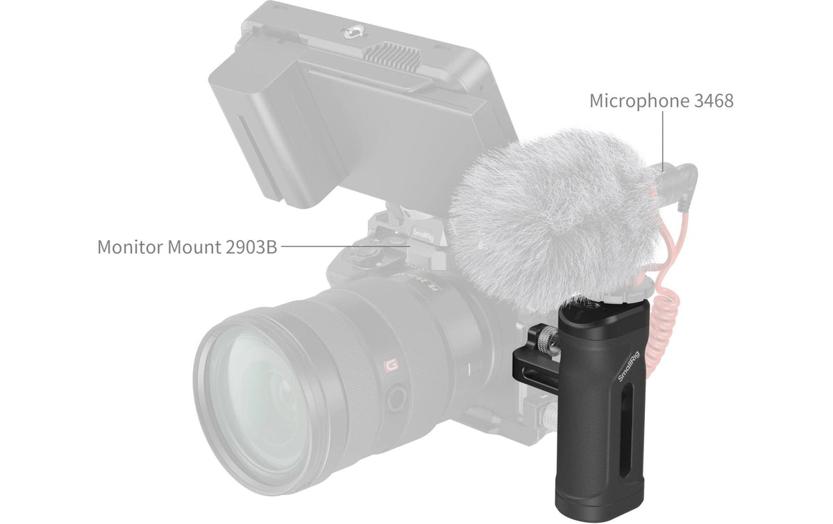 SmallRig Mini Seitenhandgriff – für Kameras mit 1/4-20" Gewinde (Abstand 18 mm) – 5 kg