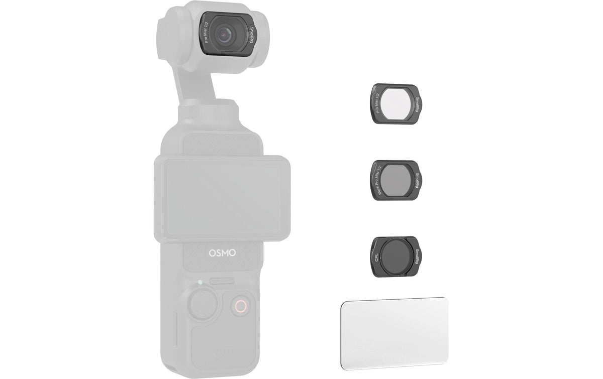 SmallRig 4775 Kamera-Filterset – Mist-Filter, CPL – für DJI Osmo Pocket 3 – Schwarz – 3er-Pack