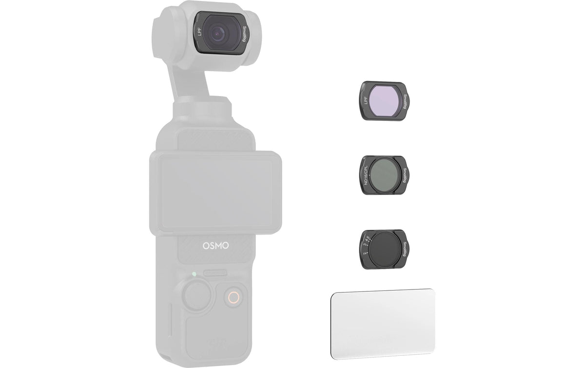 SmallRig 4776 Filter-Kit – VND, LPF, ND16/CPL – für DJI Osmo Pocket 3 – Schwarz – 3er-Pack