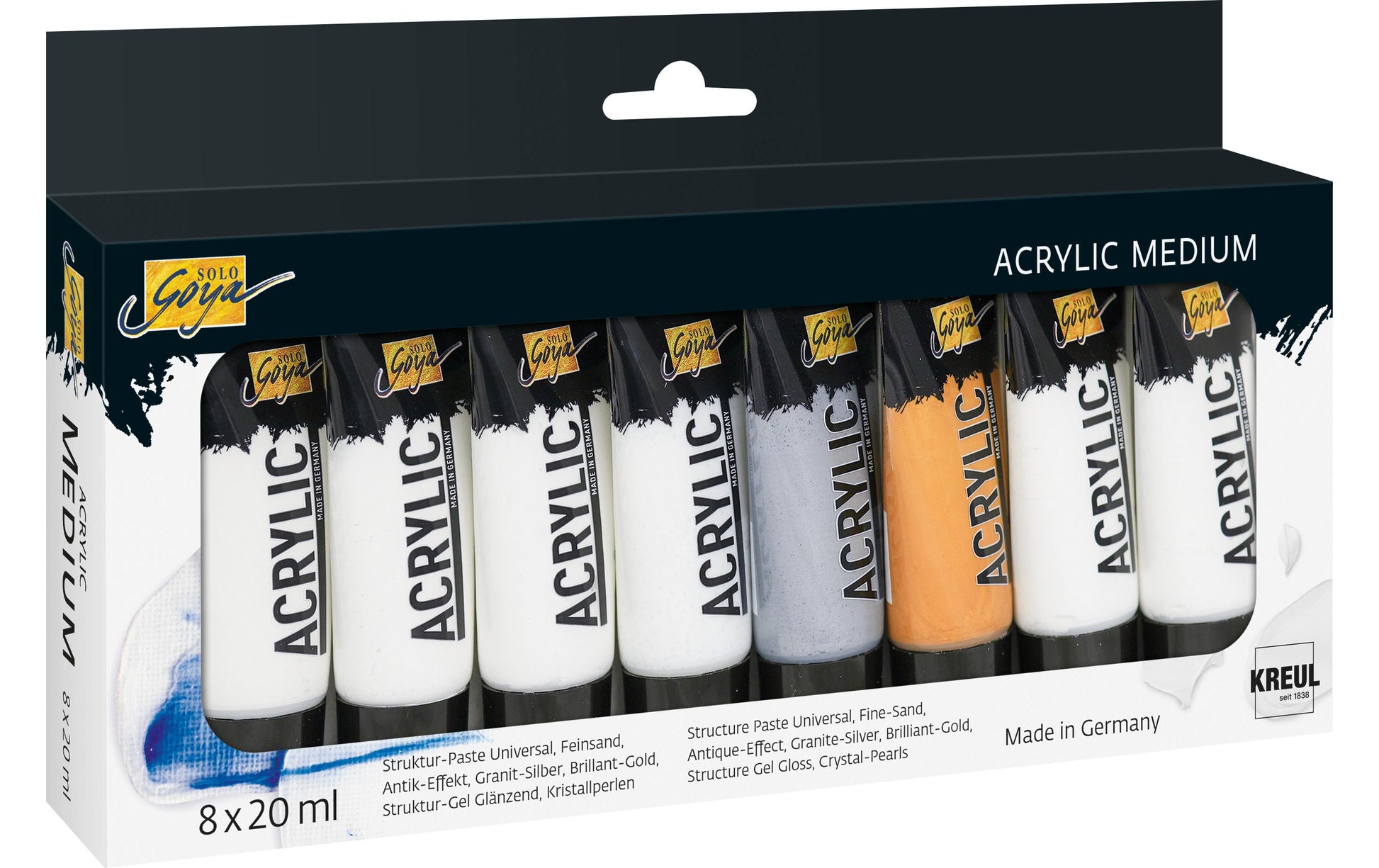 Kreul – Solo Goya – Acrylfarbe – Set, mehrfarbig, deckend, 20 ml, für Holz
