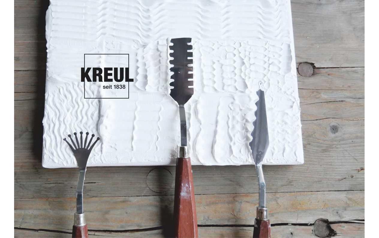 KREUL Modelliermesser – Metall, Holz, Silber, Holz, 3er-Set, FSC-zertifiziert