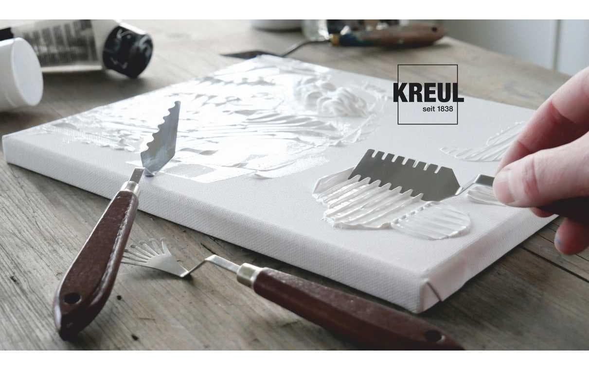 KREUL Modelliermesser – Metall, Holz, Silber, Holz, 3er-Set, FSC-zertifiziert