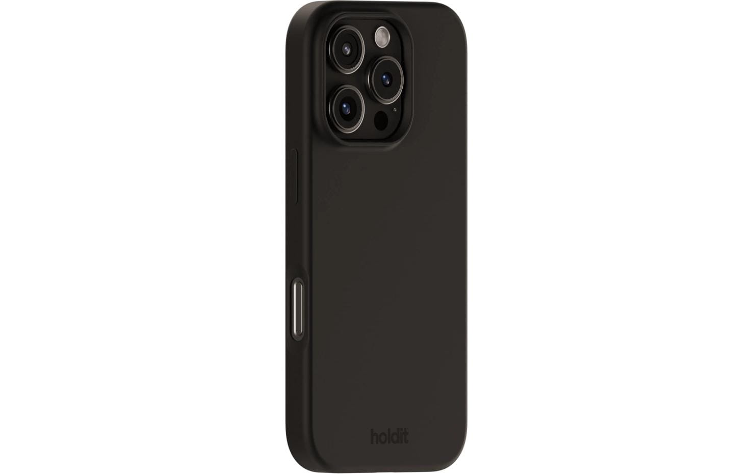 HoldIt Backcover – für Apple iPhone 16 Pro, Silikon, Schwarz